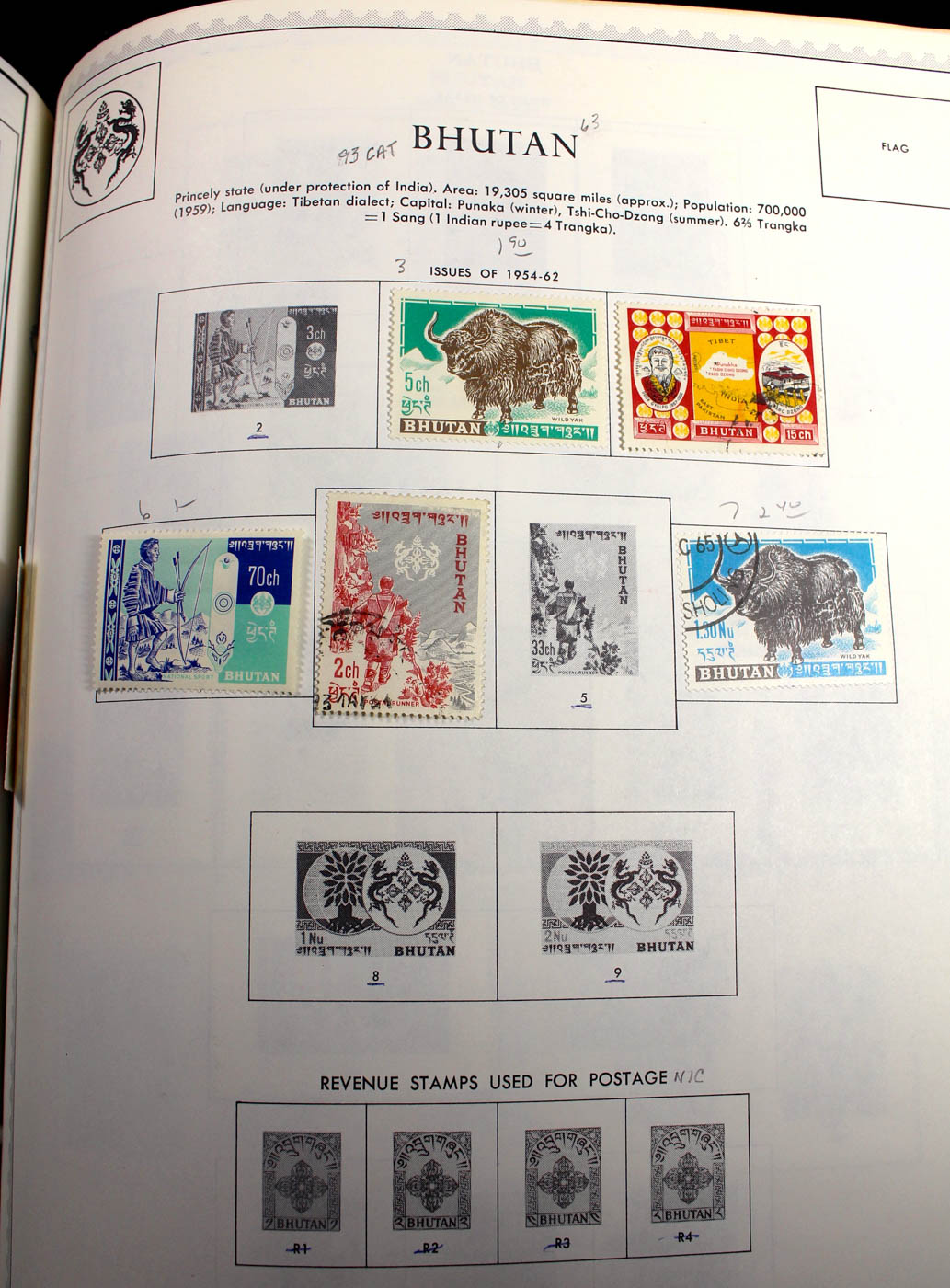 Group of Foreign Stamps from Algeria - Brazil Presented in a Minkus Stamp Album