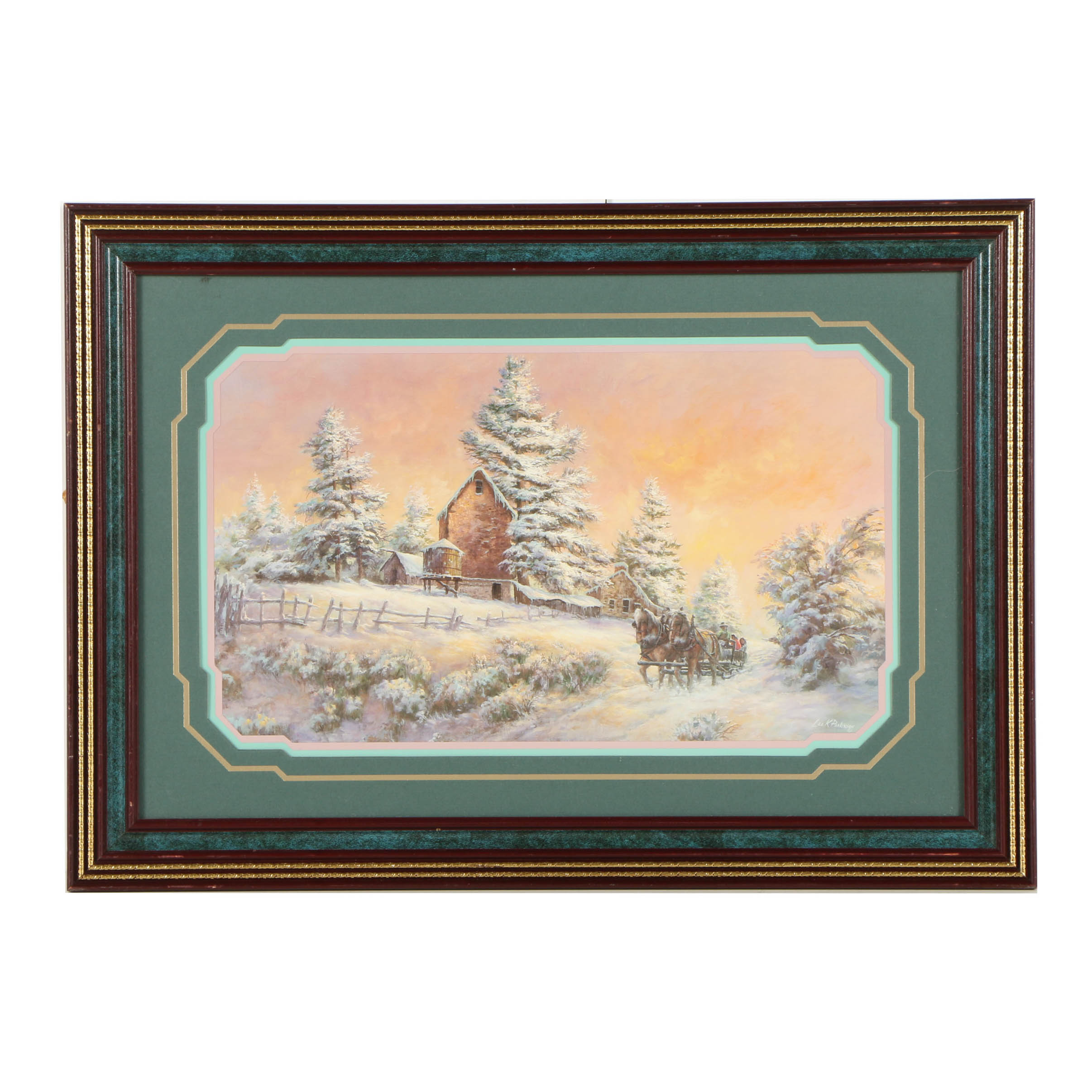 Offset Lithograph on Paper After Lee K. Parkinson "Almost Home"