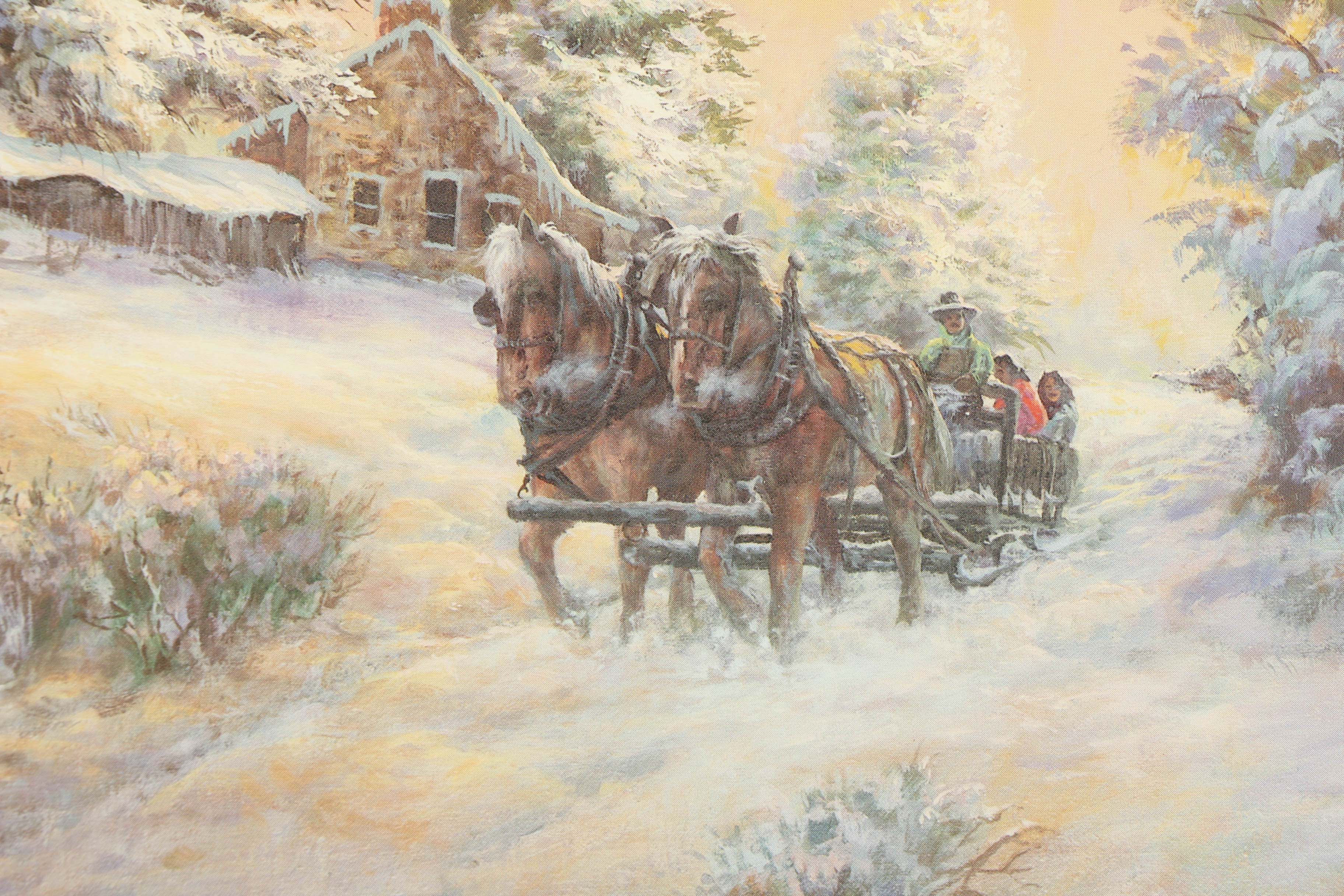 Offset Lithograph on Paper After Lee K. Parkinson "Almost Home"