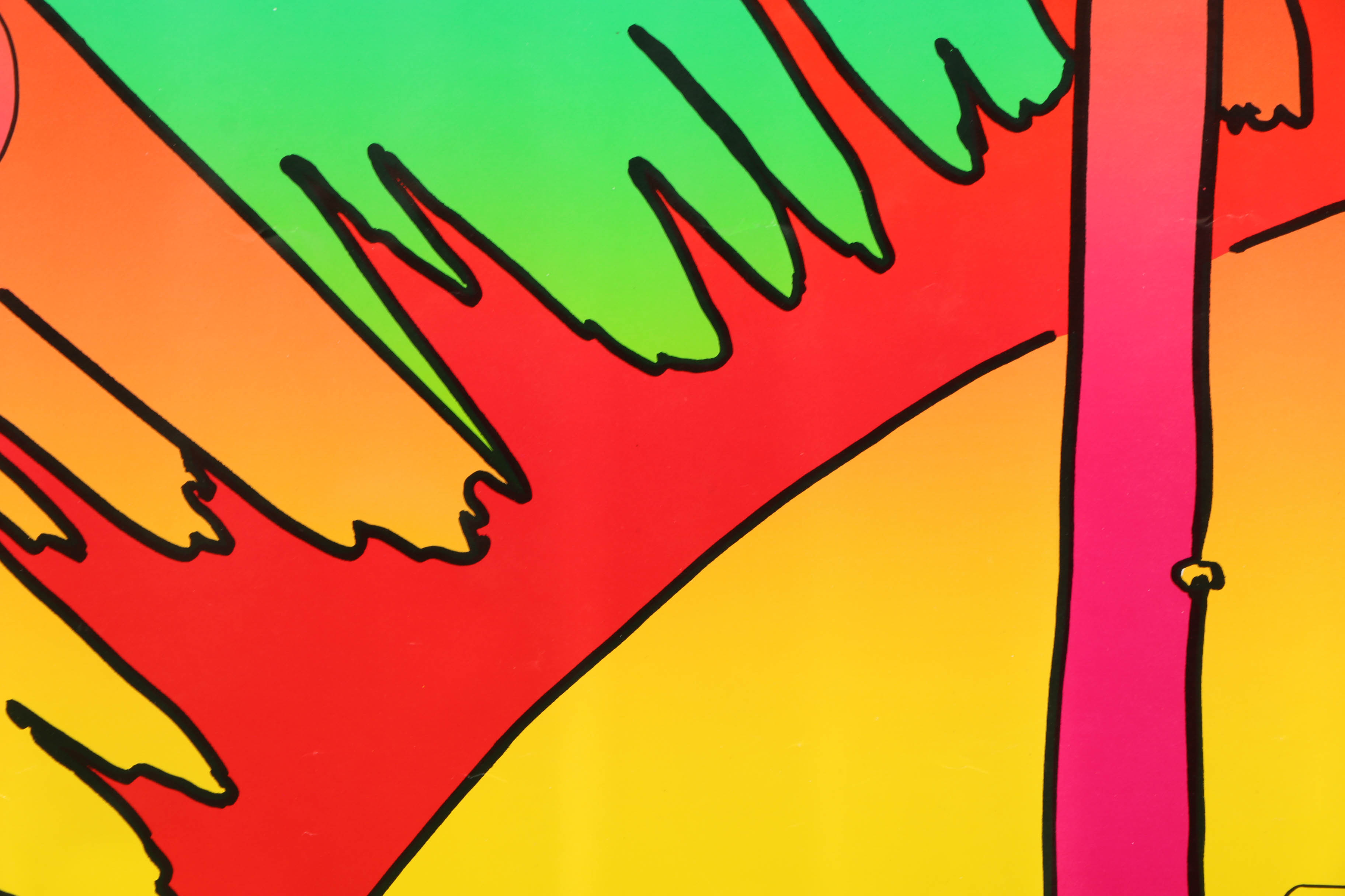 Lithographs Prints on Paper after Peter Max "Cosmic Trapeze" and "Floating"