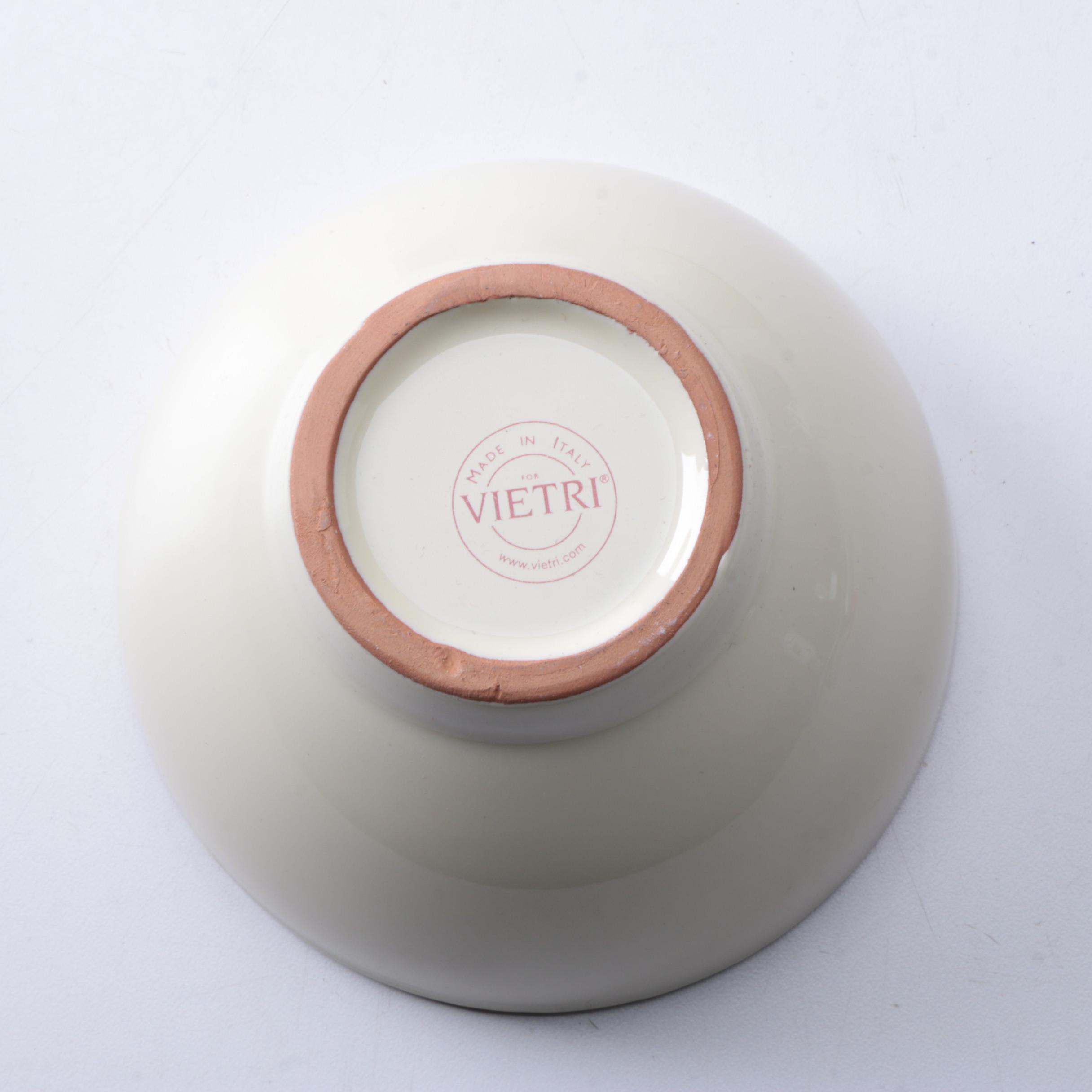 Italian Vietri "Crema" Ceramic Tableware