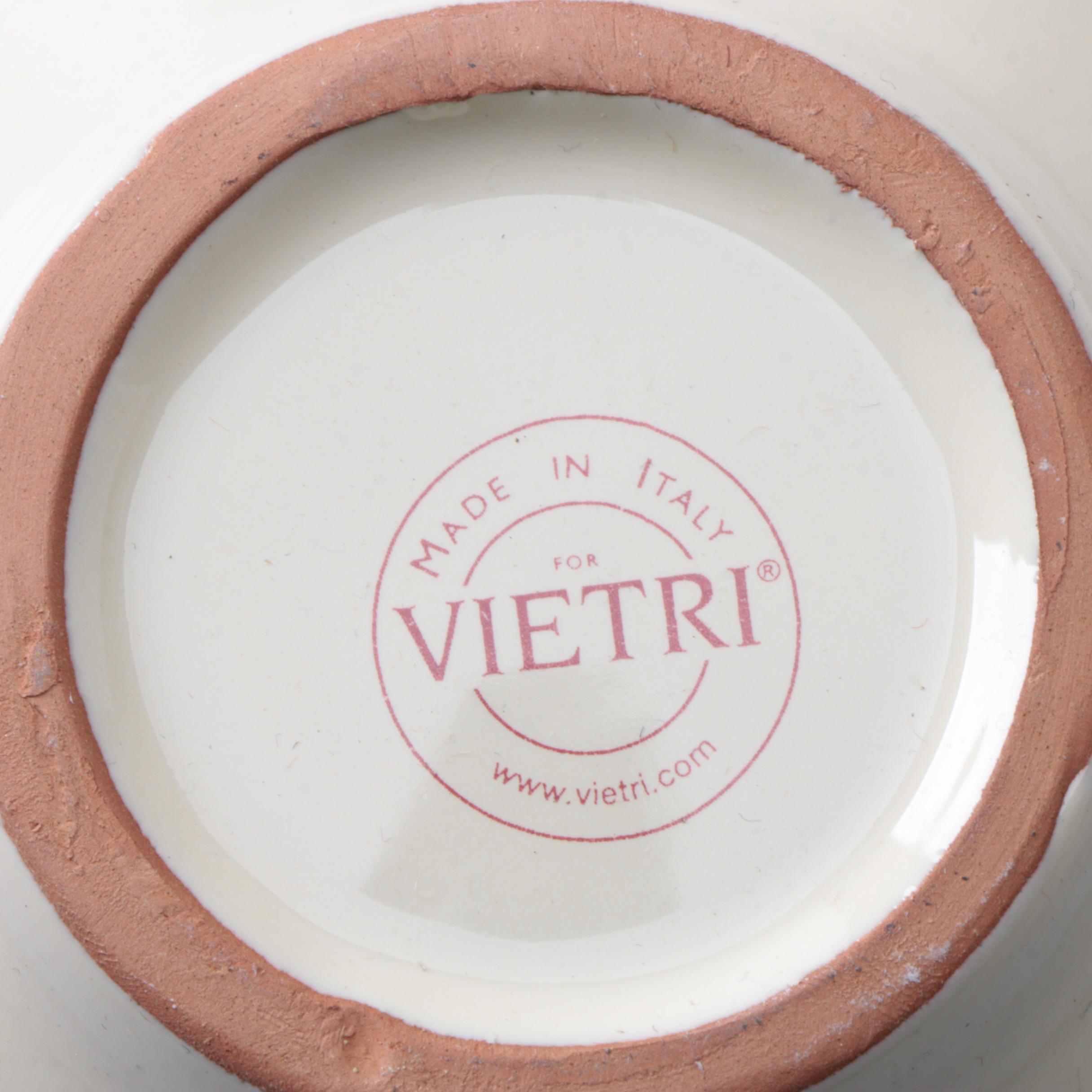Italian Vietri "Crema" Ceramic Tableware