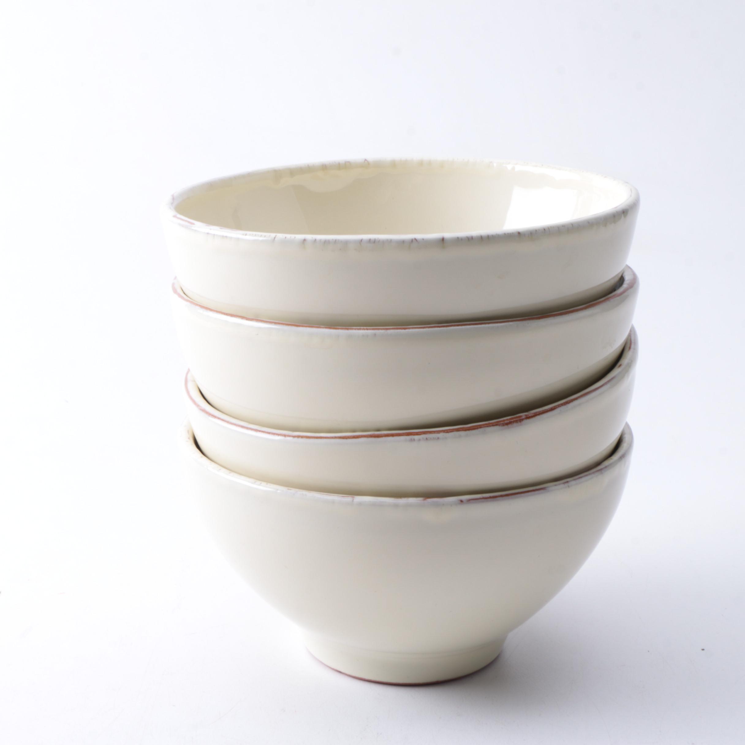 Italian Vietri "Crema" Ceramic Tableware