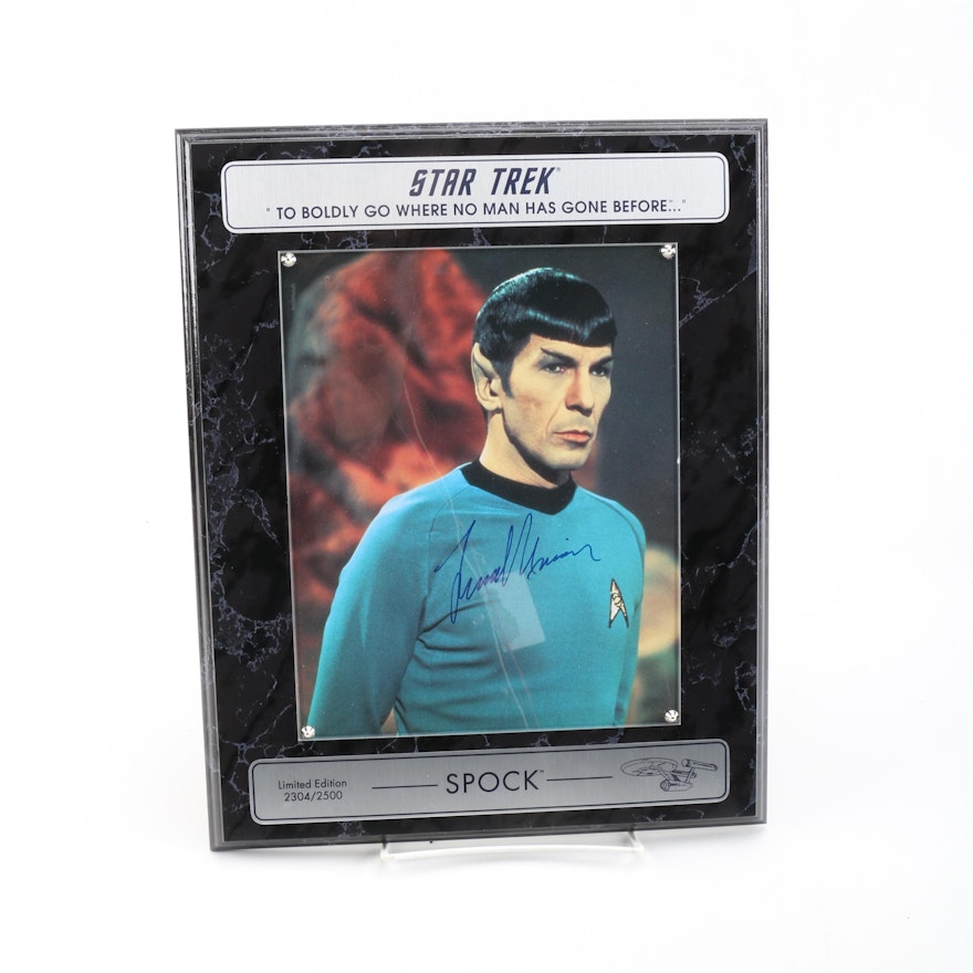 Leonard Nimoy Autographed "Star Trek" Photo