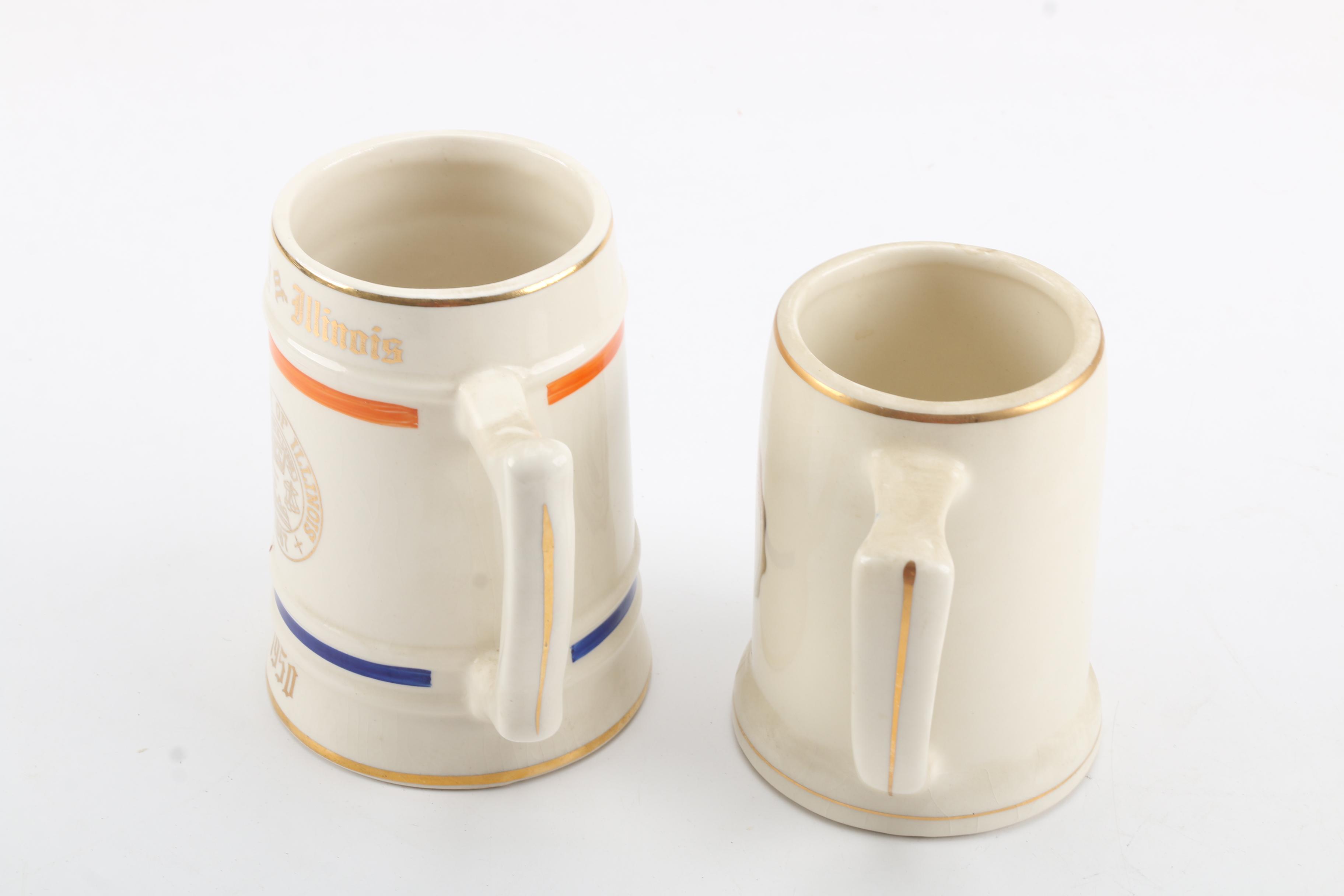 Vintage University Ceramic Mugs