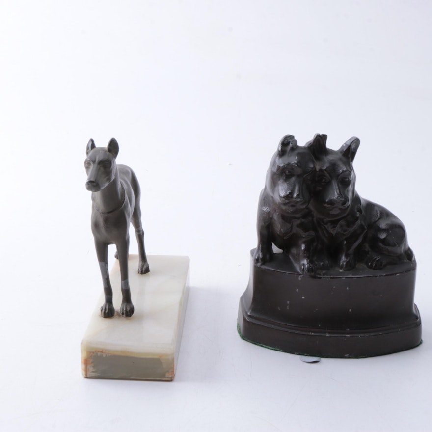 Metal Dog Figurines