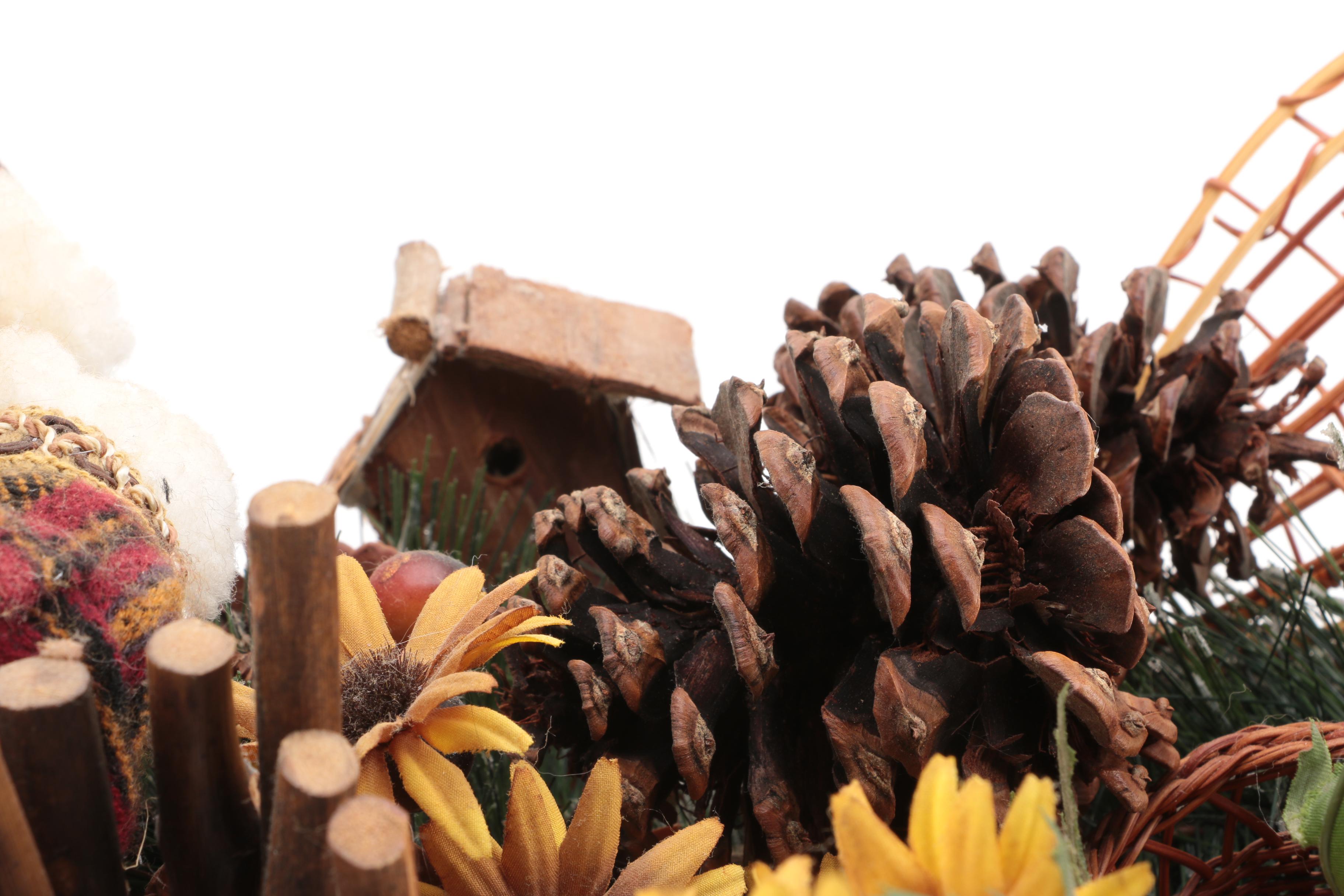 Christmas Moose and Canoe Table Decoration