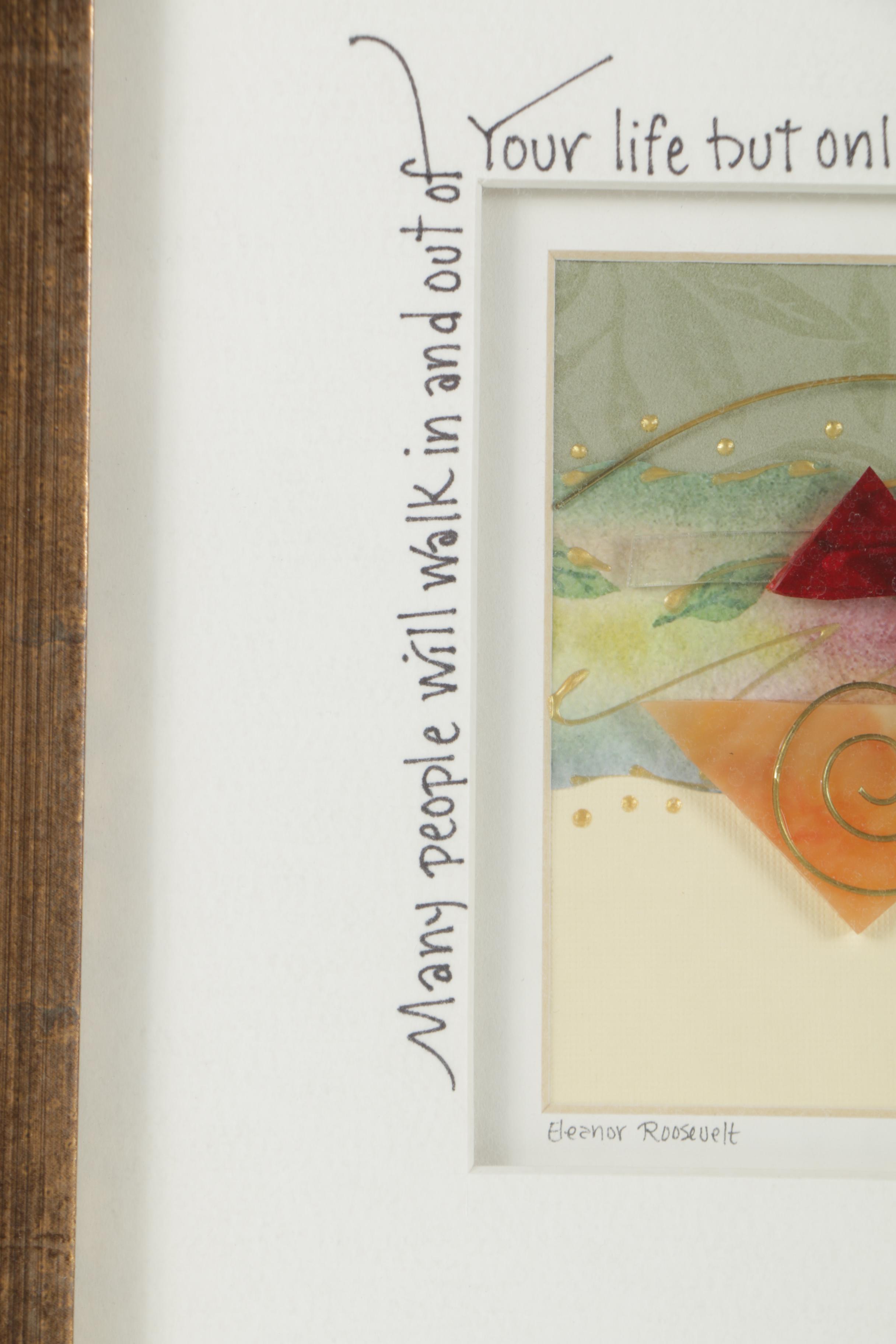 Julie Goodin Mixed Media with Calligraphy