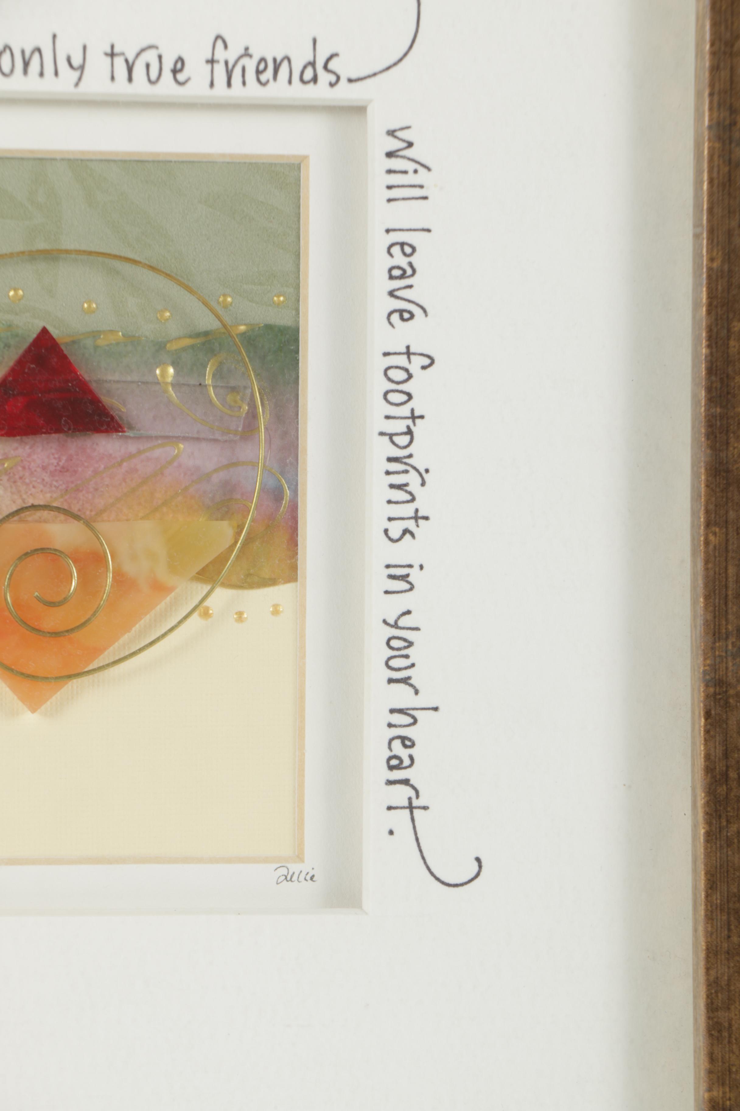 Julie Goodin Mixed Media with Calligraphy