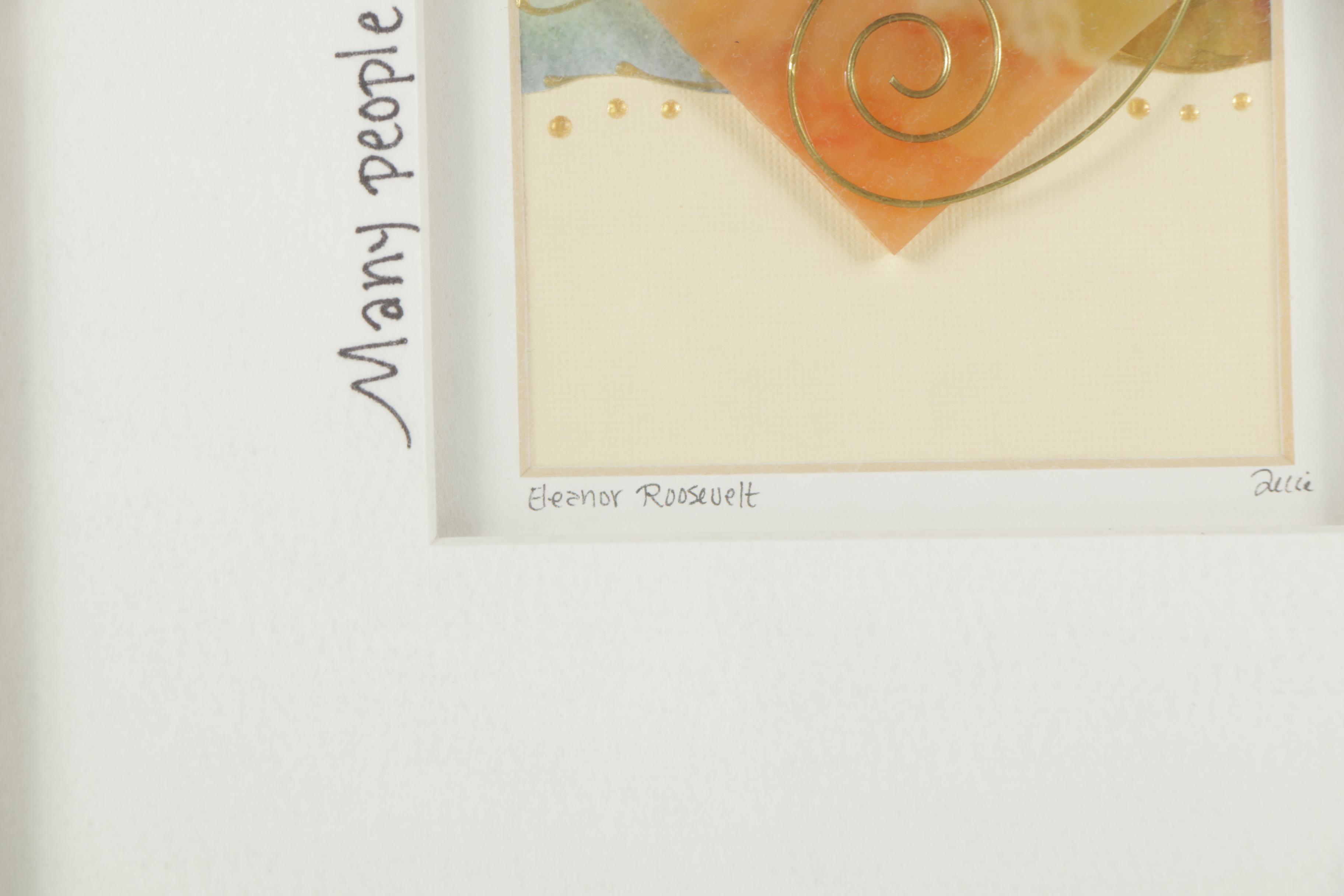 Julie Goodin Mixed Media with Calligraphy