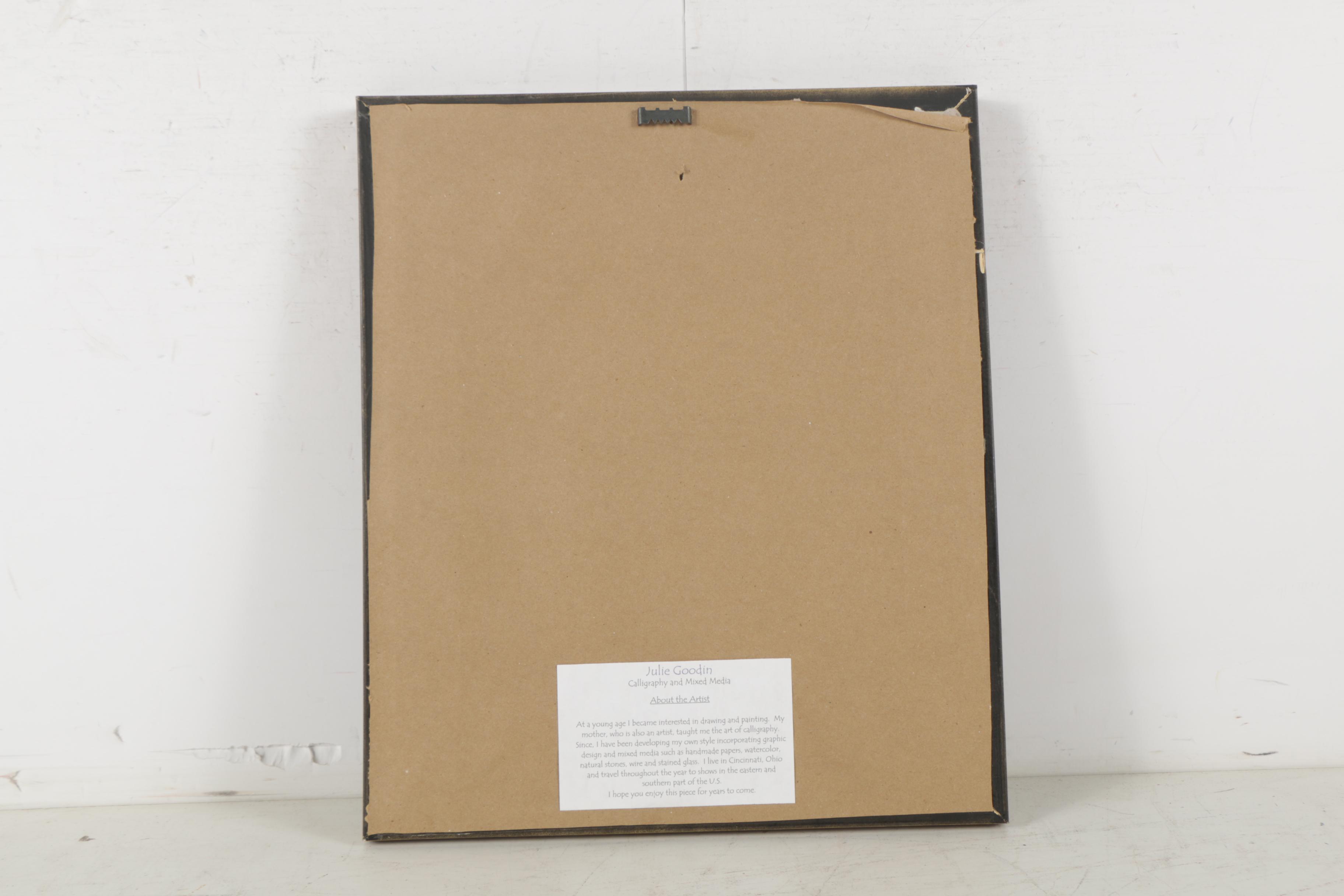 Julie Goodin Mixed Media with Calligraphy