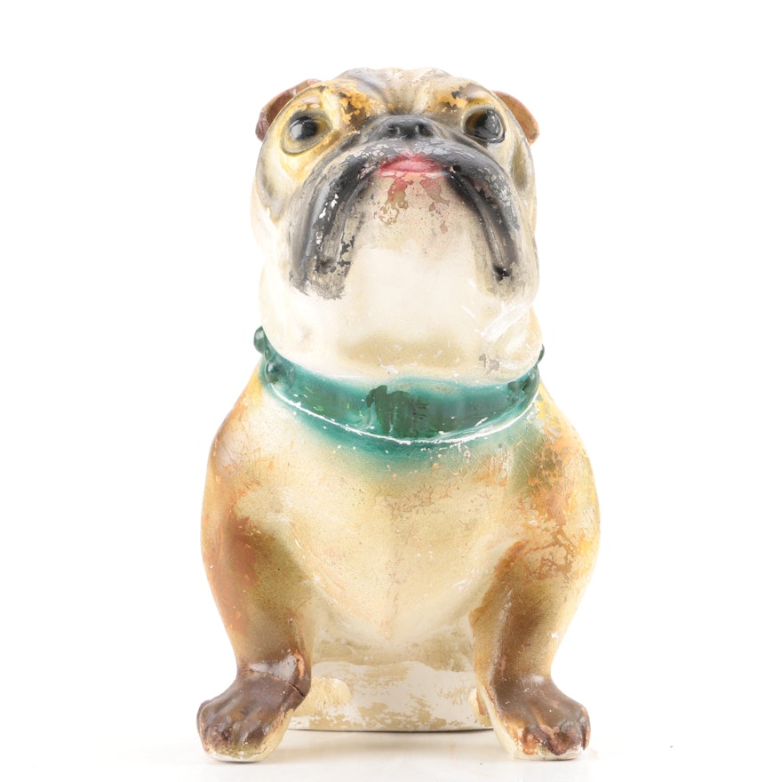 Ceramic Bulldog Coin Bank