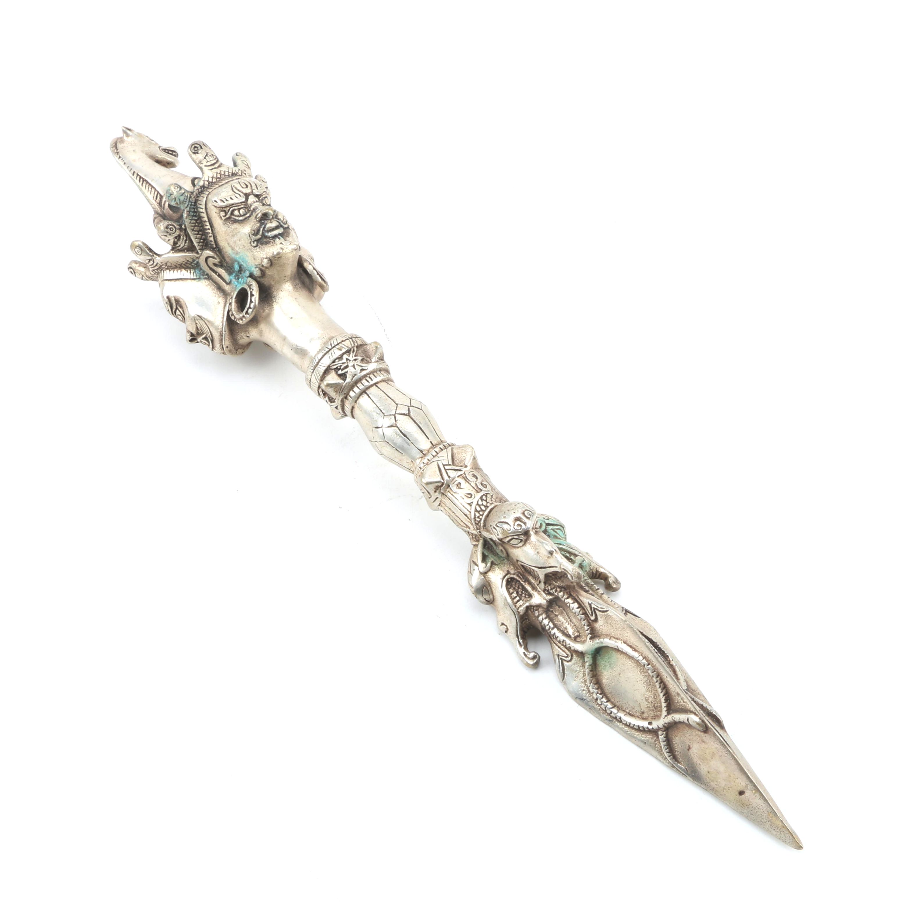 Indo-Tibetan Buddhist Phurba Ceremonial Dagger