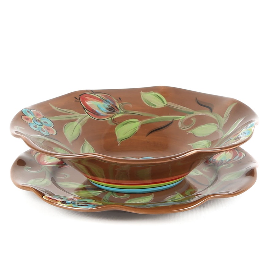 Gail Pittman for Southern Living Salad Bowl and Platter