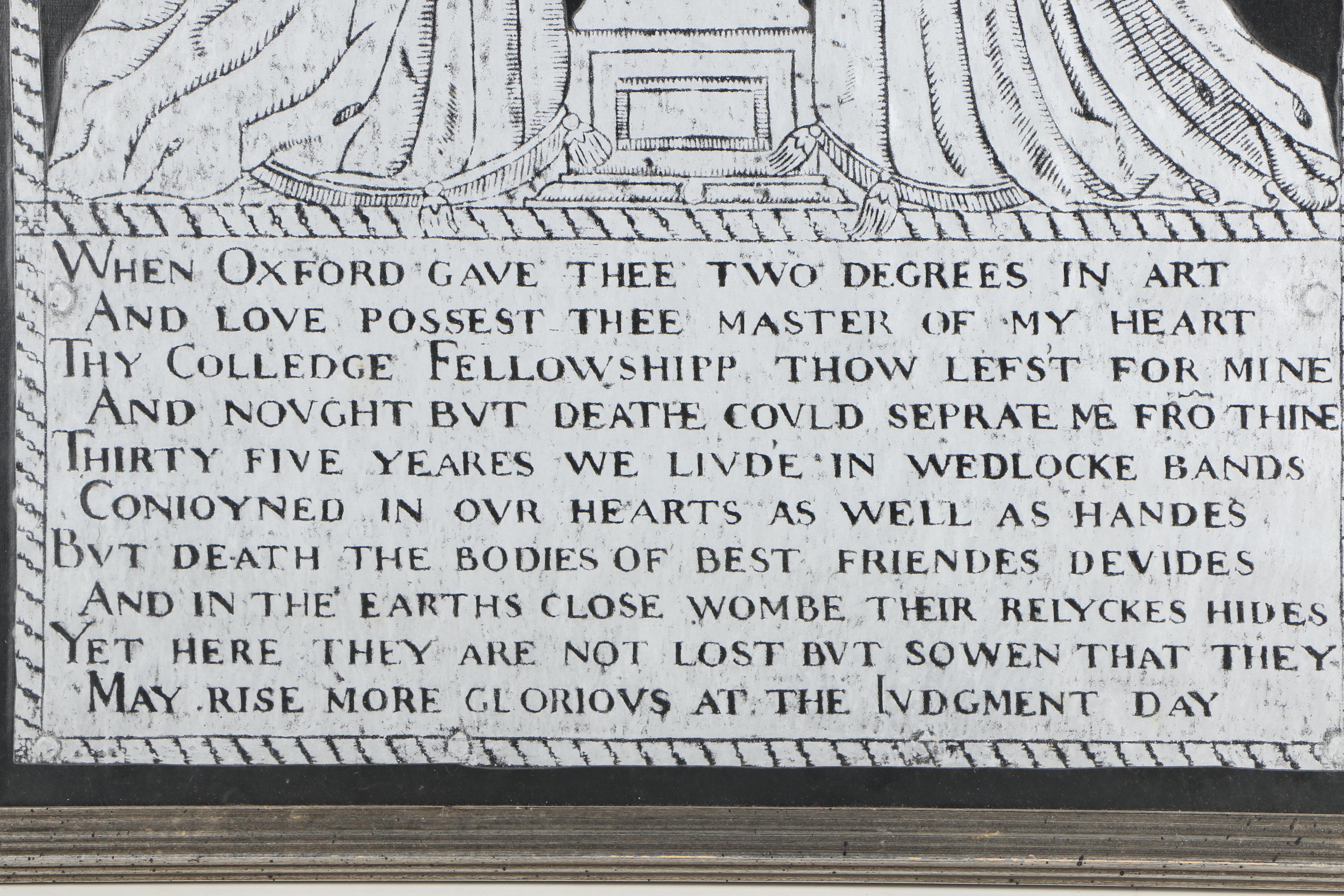 Lithograph After Monumental Brass Rubbing