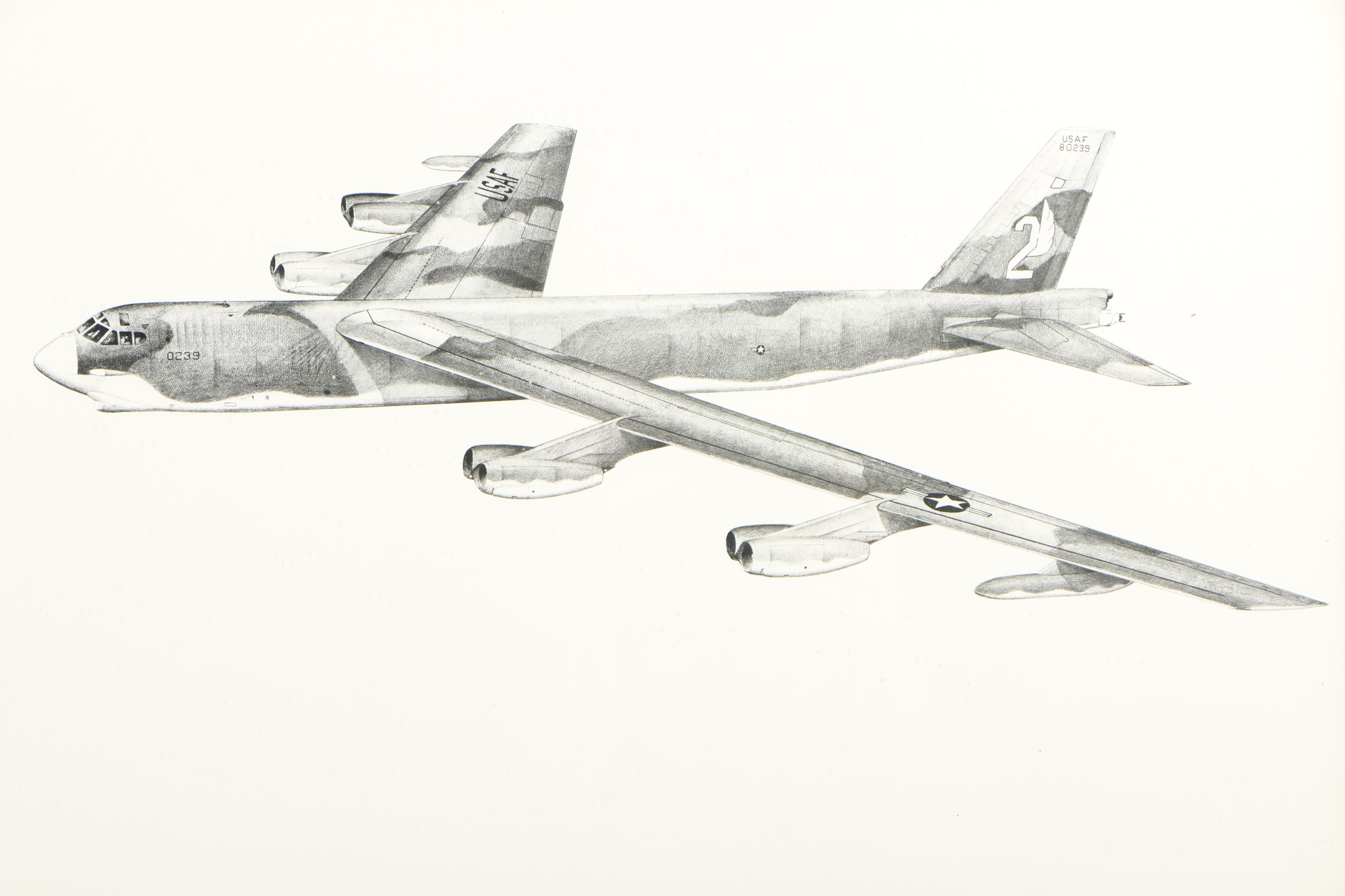 Wilcott Halftone Print "B-52G 69th BS 42nd BW"