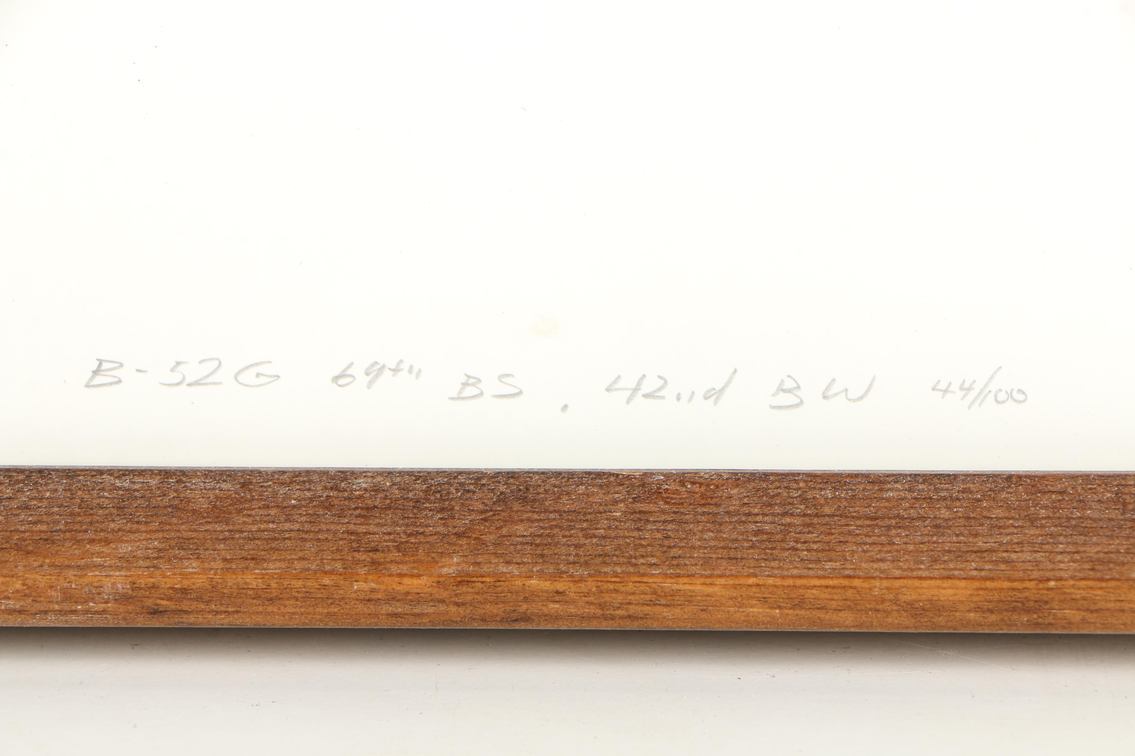 Wilcott Halftone Print "B-52G 69th BS 42nd BW"