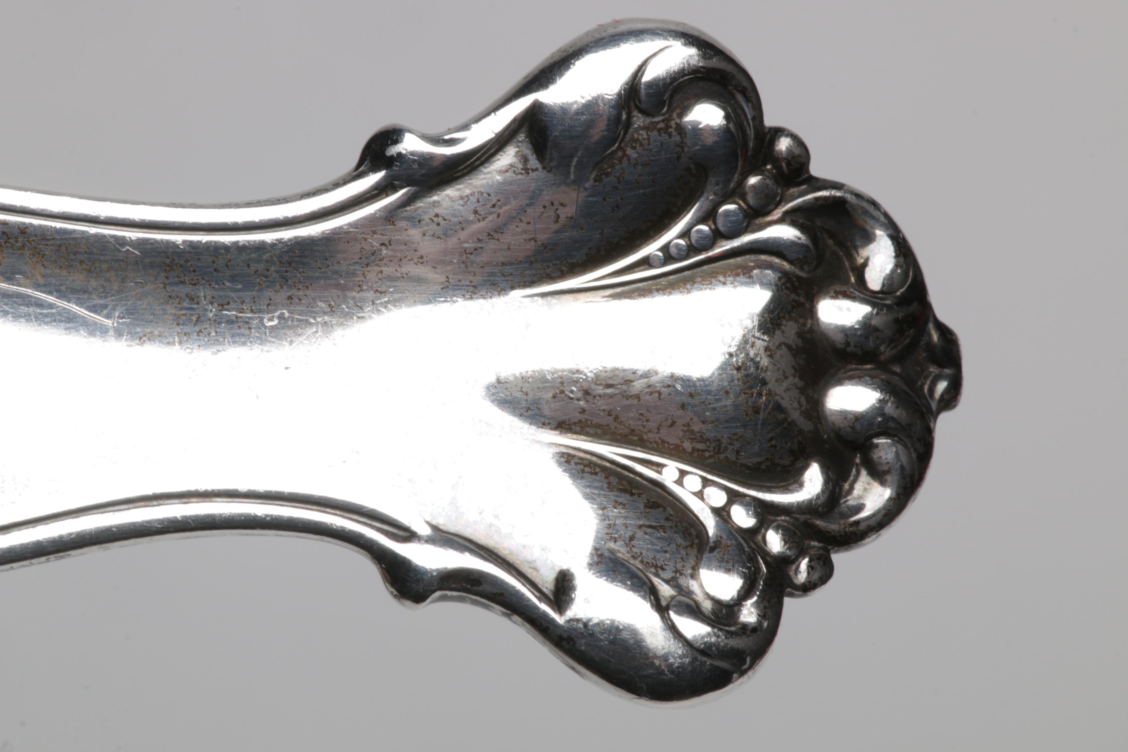 Late 19th Century Justis & Armiger Sterling Silver Flatware Set