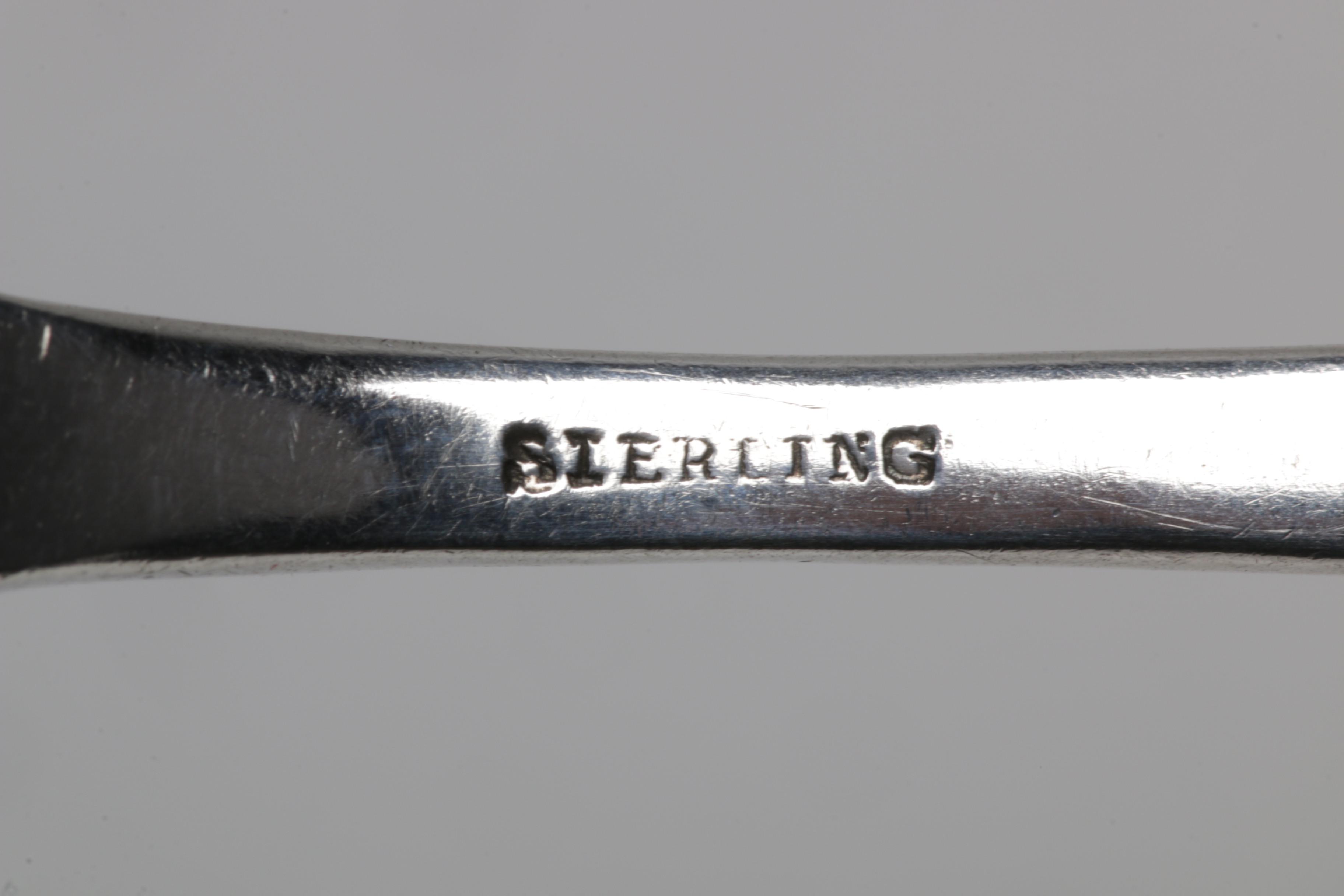 Late 19th Century Justis & Armiger Sterling Silver Flatware Set