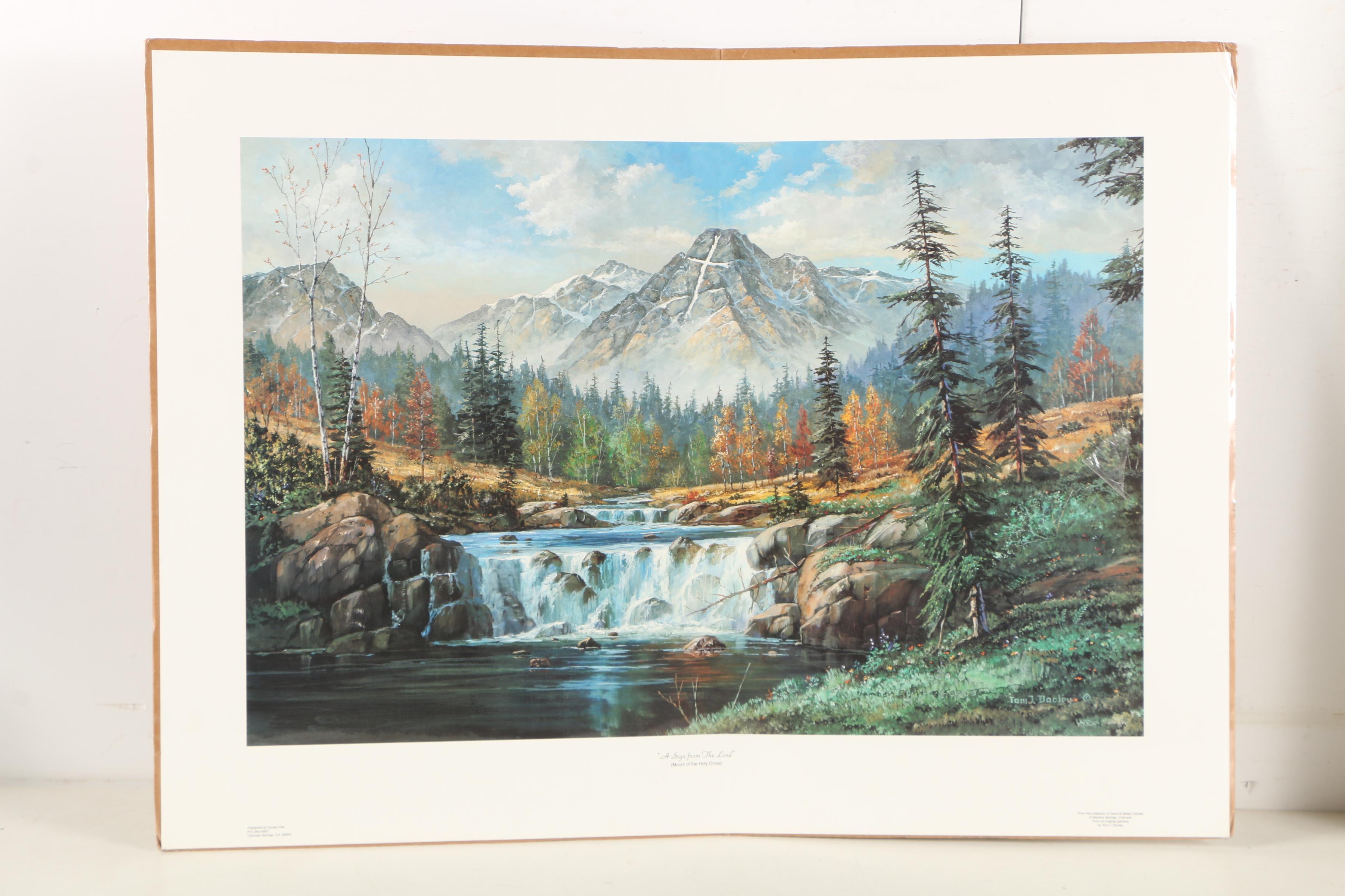 Tom J. Dooley Limited Edition Offset Lithographs of Landscapes