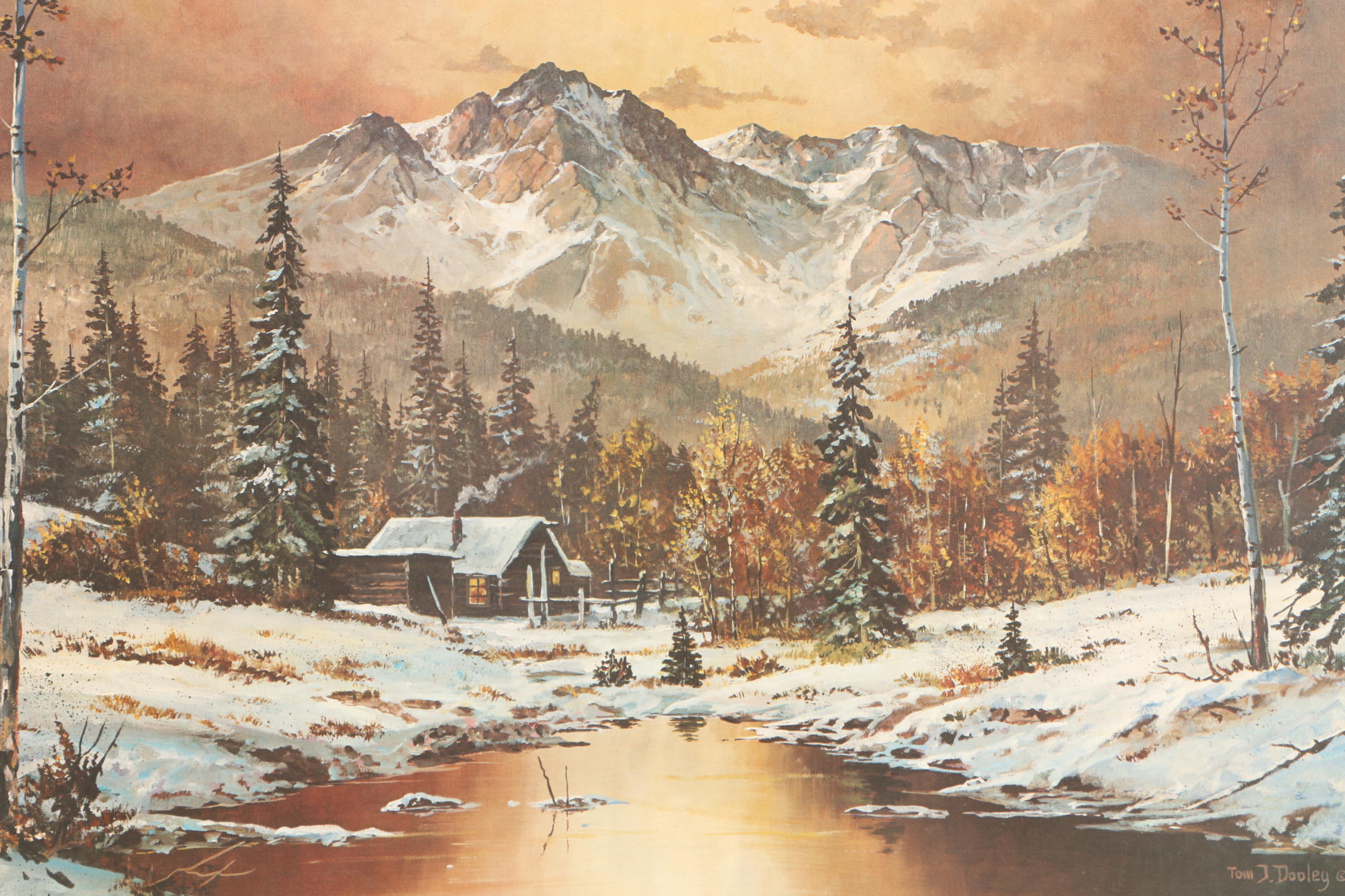 Tom J. Dooley Limited Edition Offset Lithographs of Landscapes