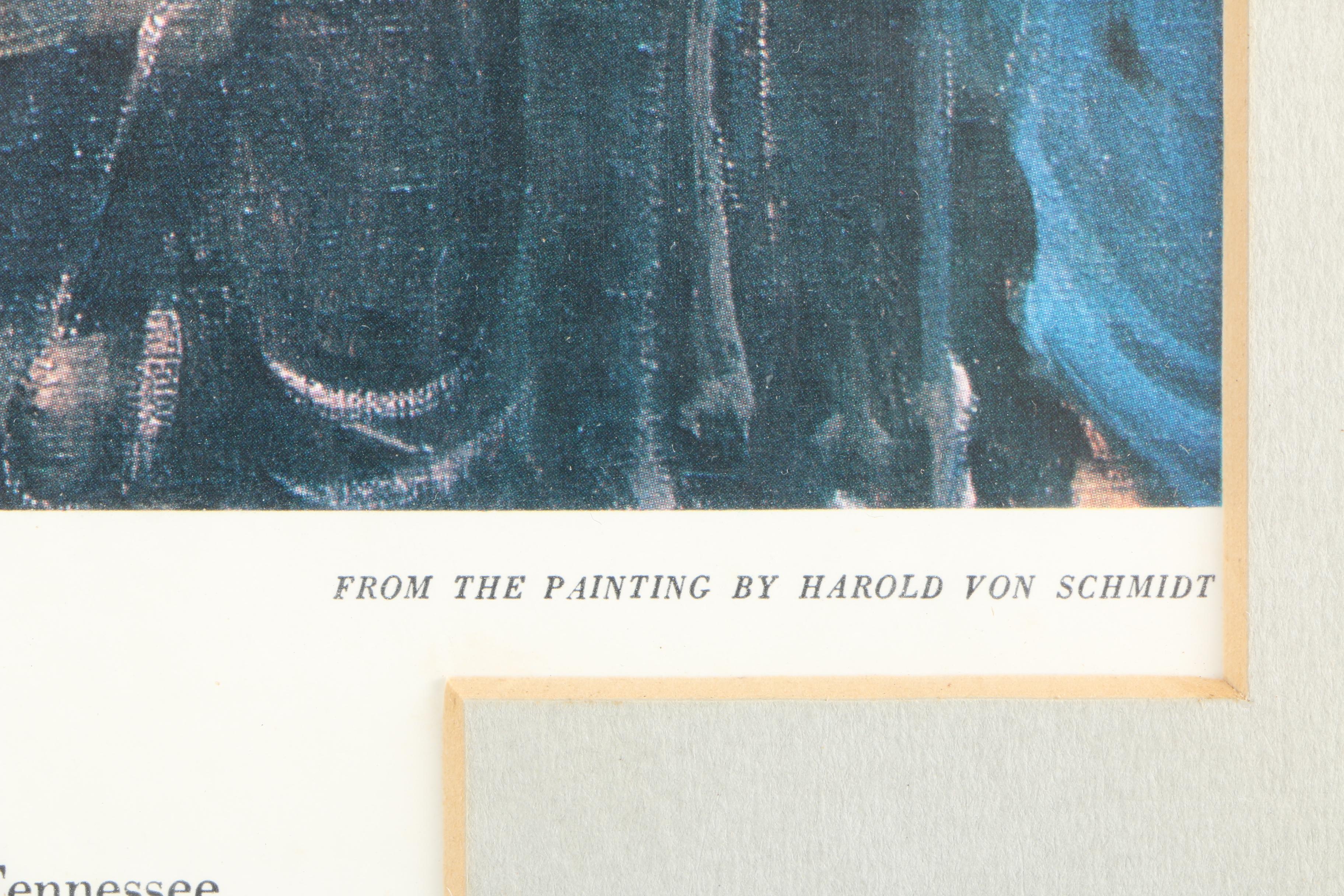 Offset Lithograph After Harold Von Schmidt "The Inquisition"