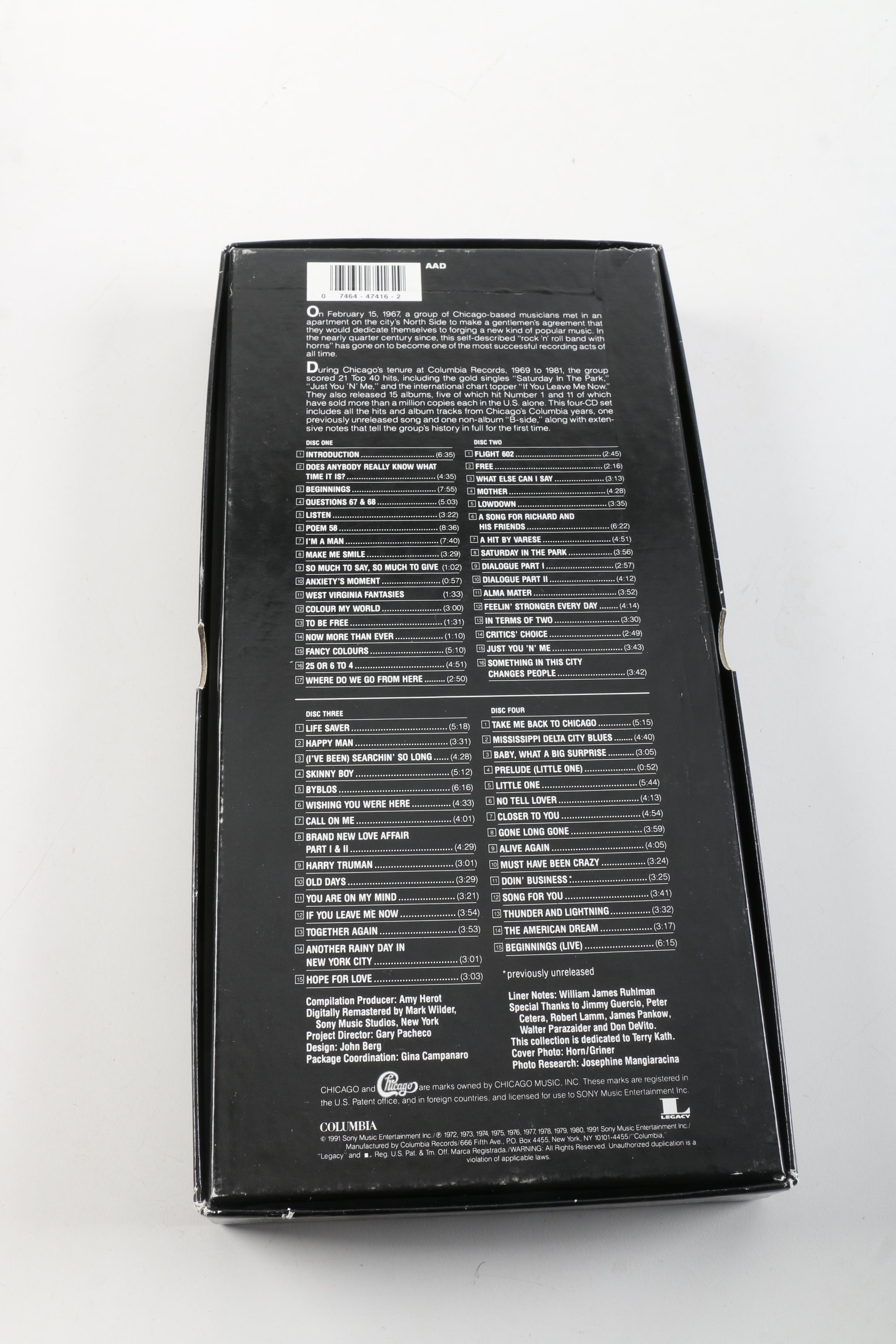 Chicago "Group Portrait" Box Set and Live Performance DVD