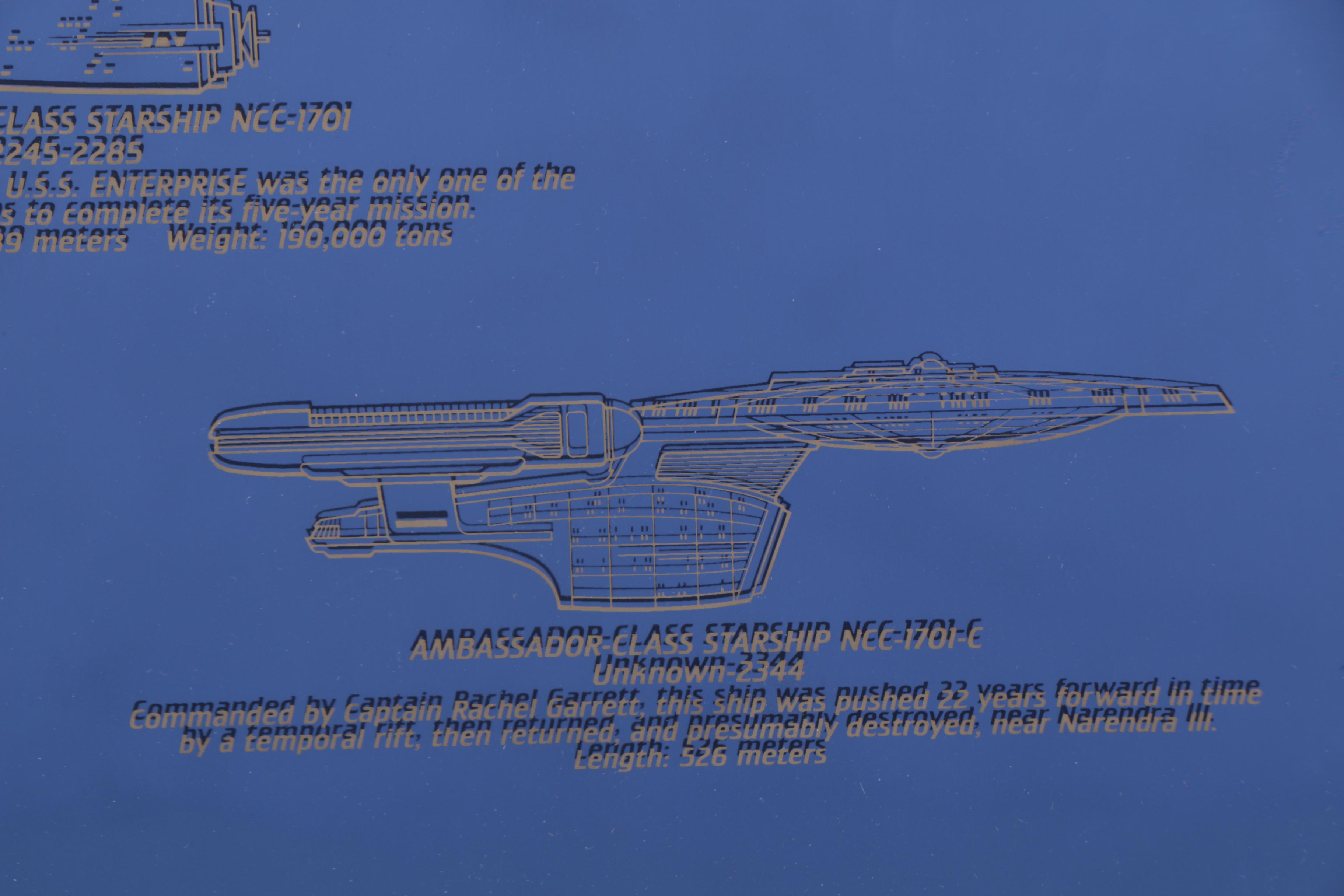 Franklin Mint Star Trek Enterprise Legacy Plaque