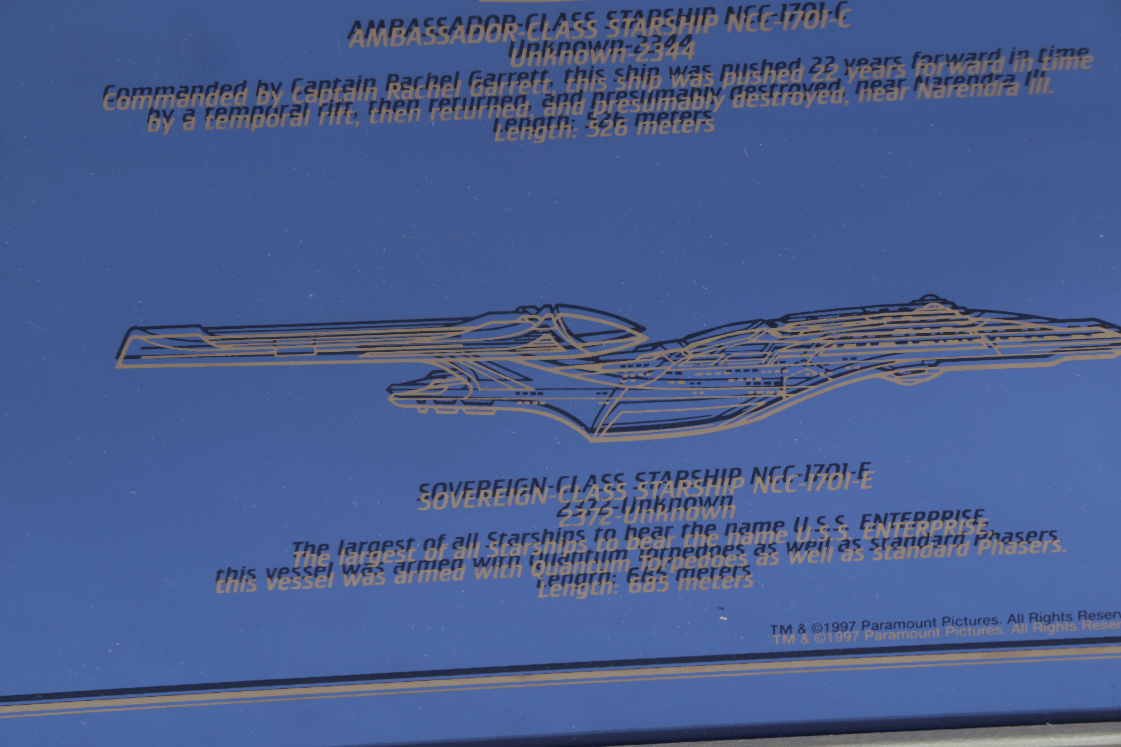 Franklin Mint Star Trek Enterprise Legacy Plaque