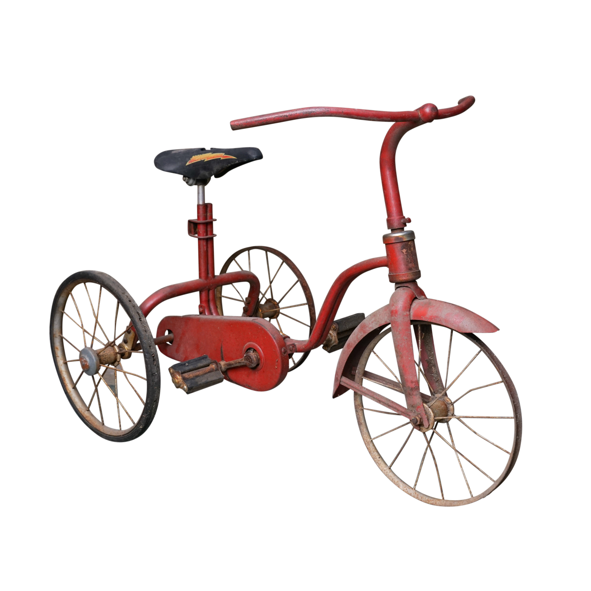 Vintage Red Chain Driven Tricycle