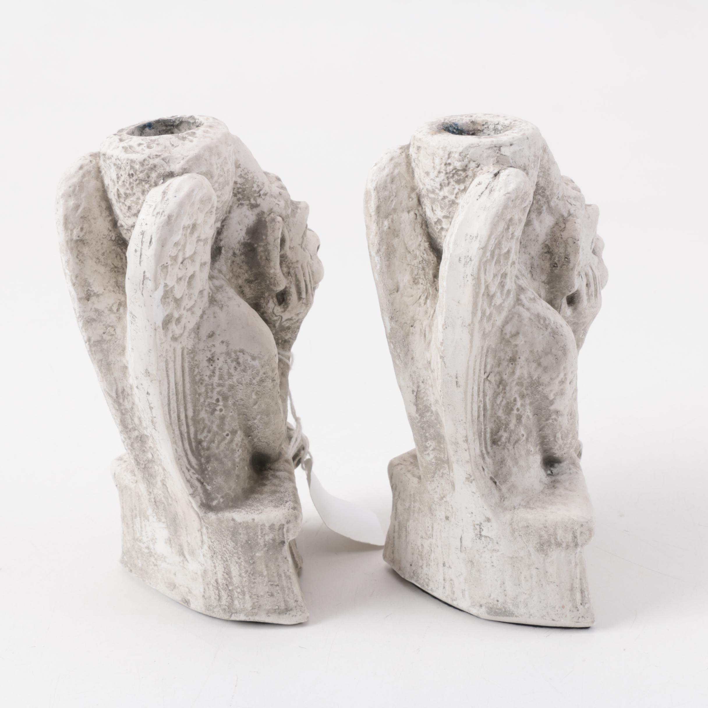 Reproduction Notre Dame Gargoyle Figurines and Candle Holders