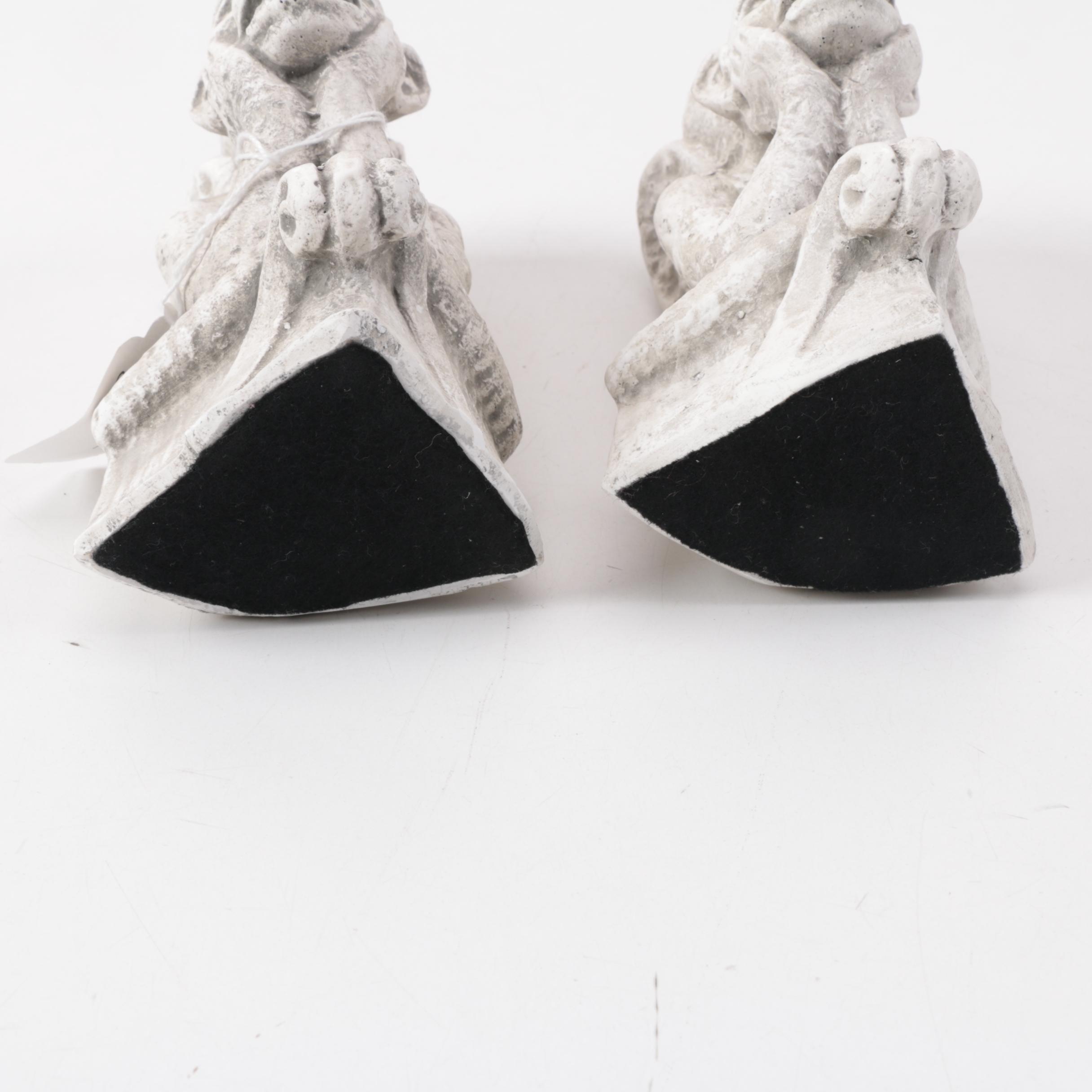 Reproduction Notre Dame Gargoyle Figurines and Candle Holders