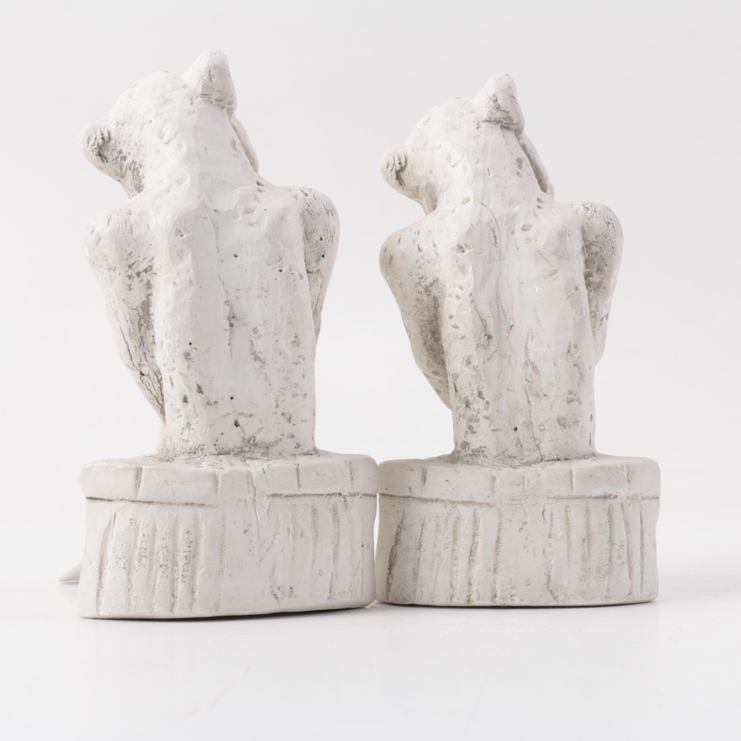 Reproduction Notre Dame Gargoyle Figurines and Candle Holders