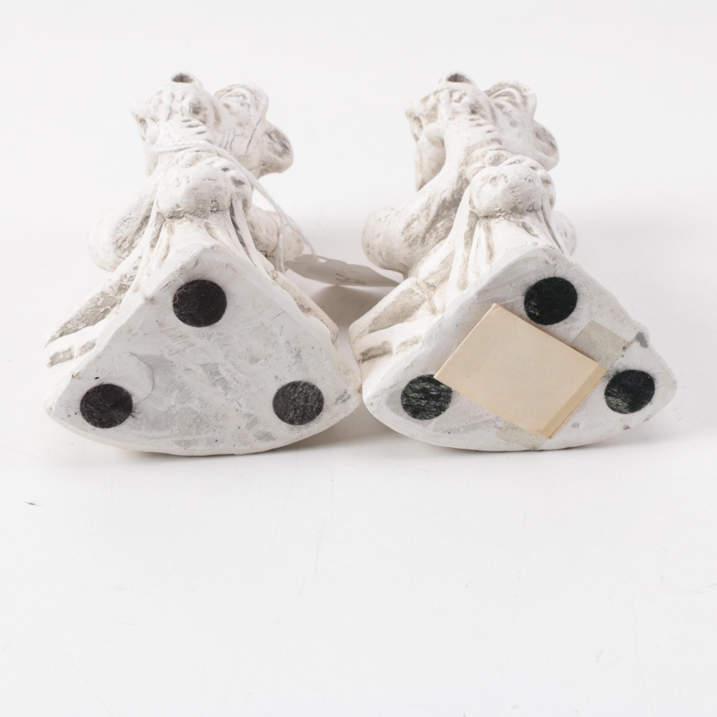 Reproduction Notre Dame Gargoyle Figurines and Candle Holders