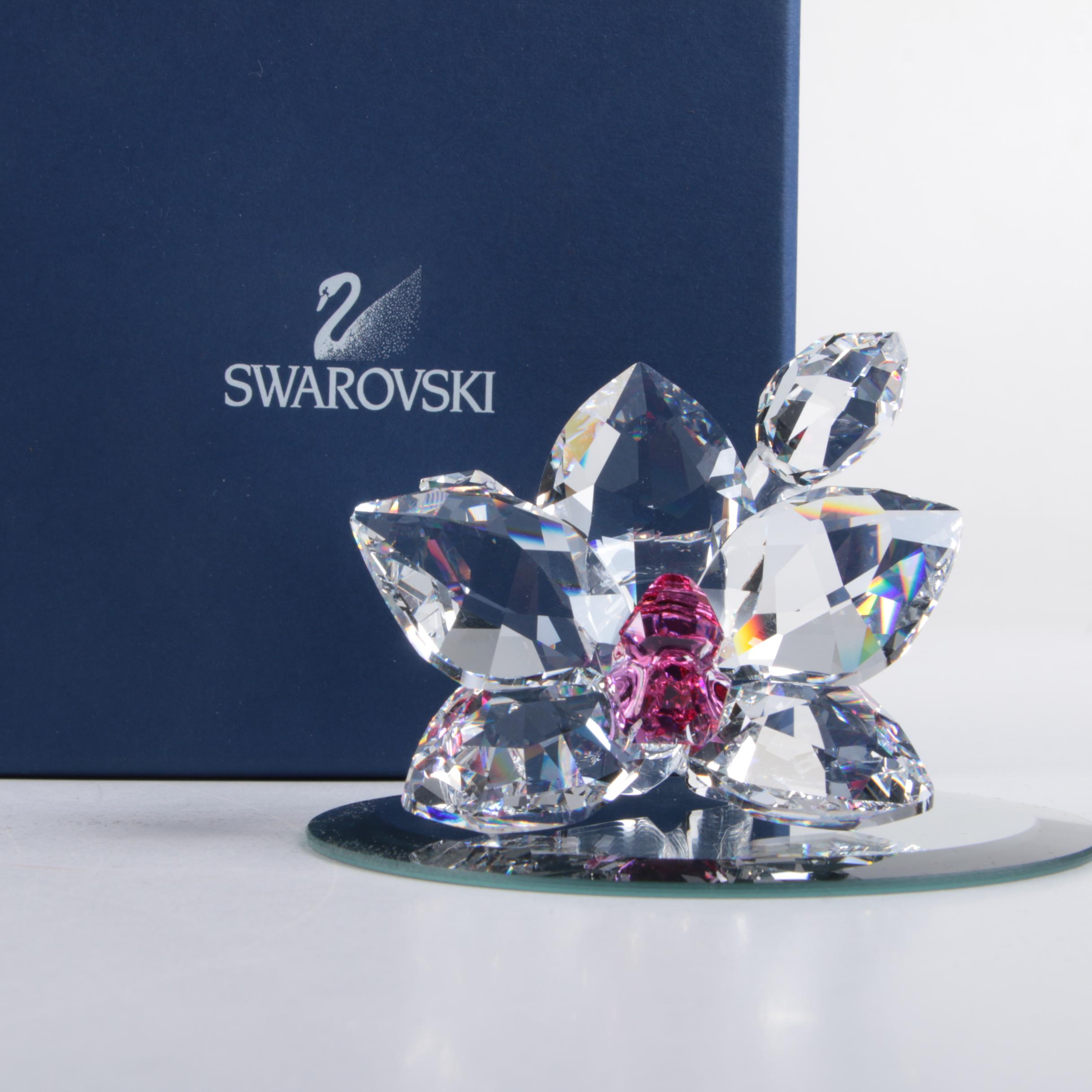 Swarovski Crystal Flower Figurine