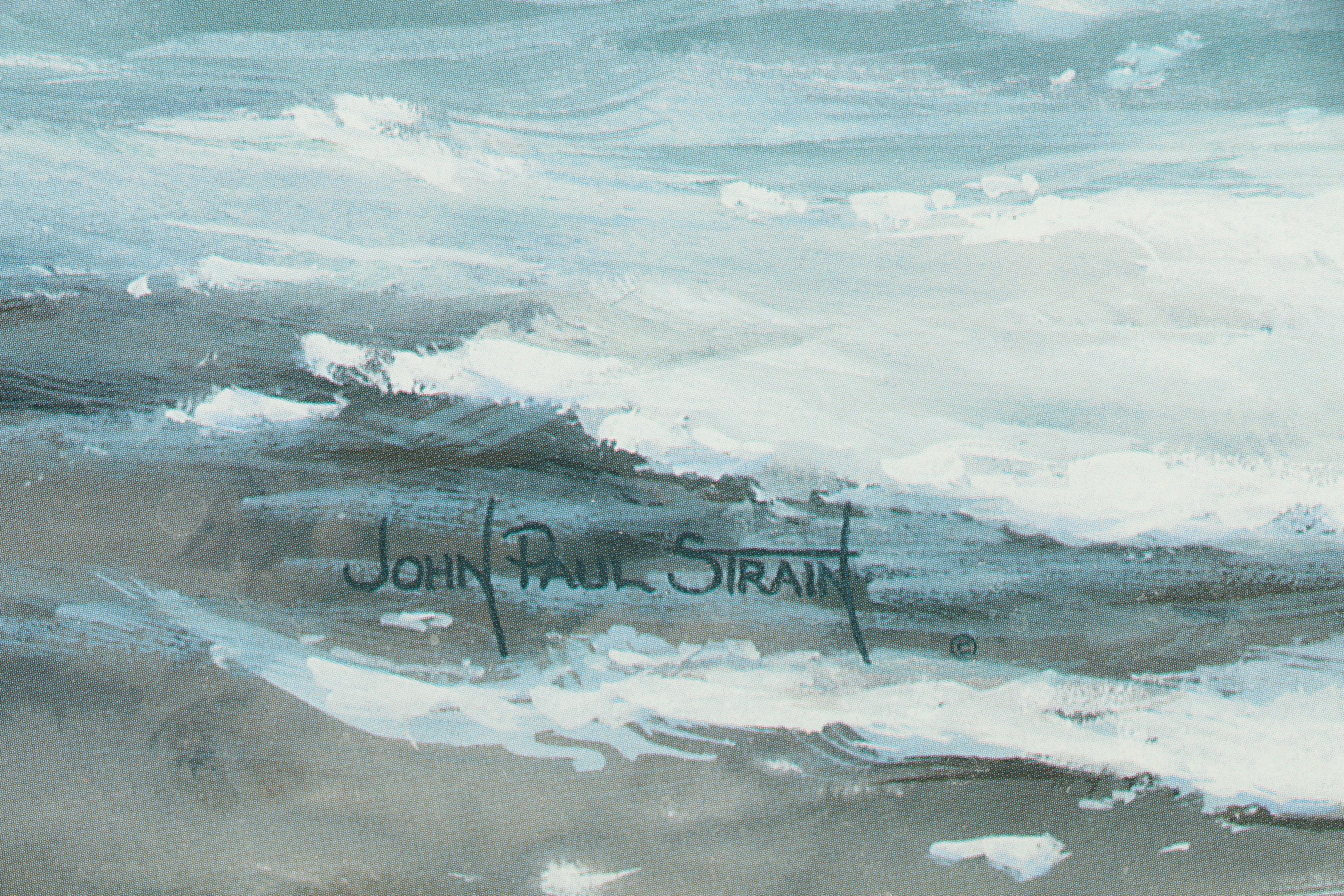 John Paul Strain Artist's Proof Offset Lithograph "Landing at Fort Fisher"