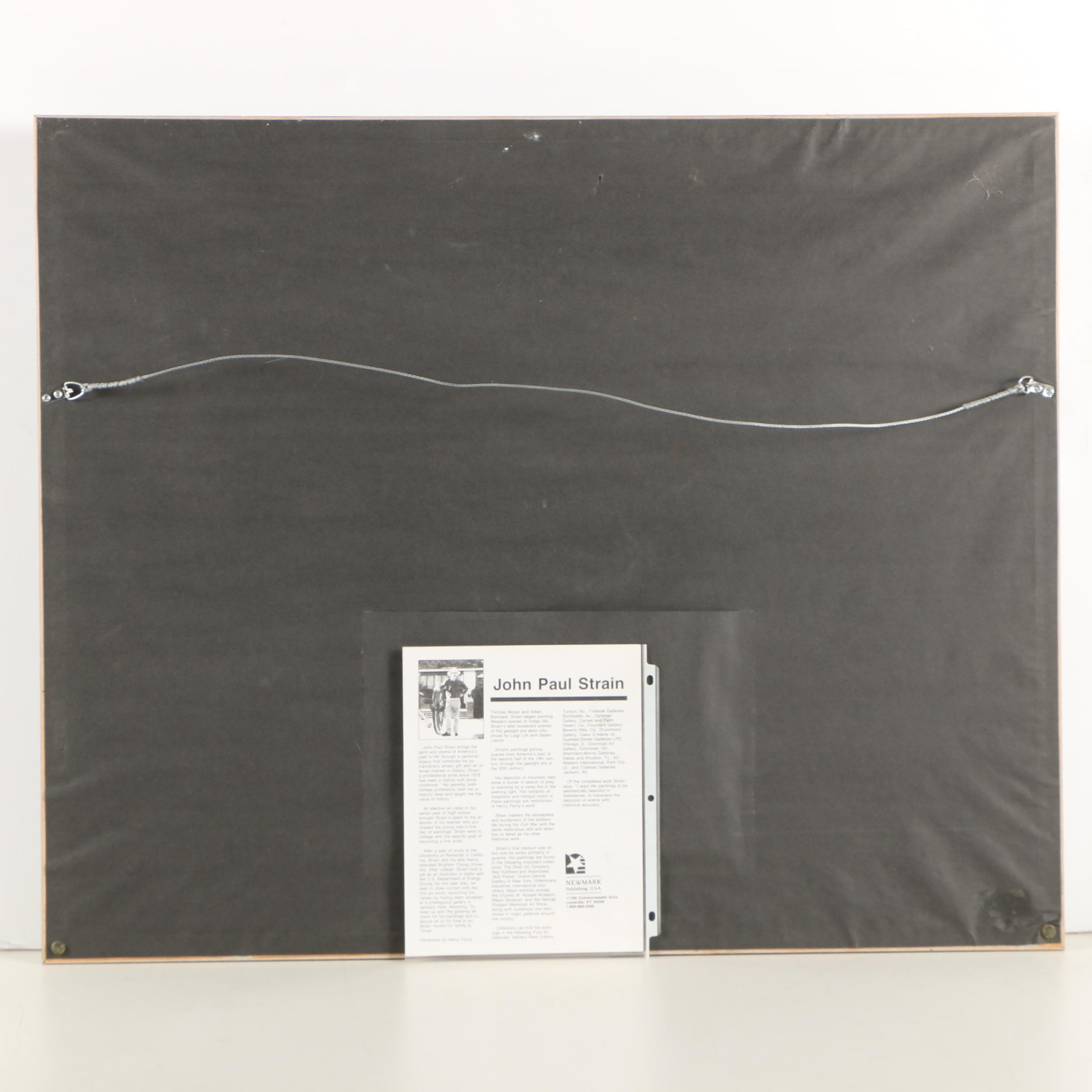 John Paul Strain Artist's Proof Offset Lithograph "Landing at Fort Fisher"