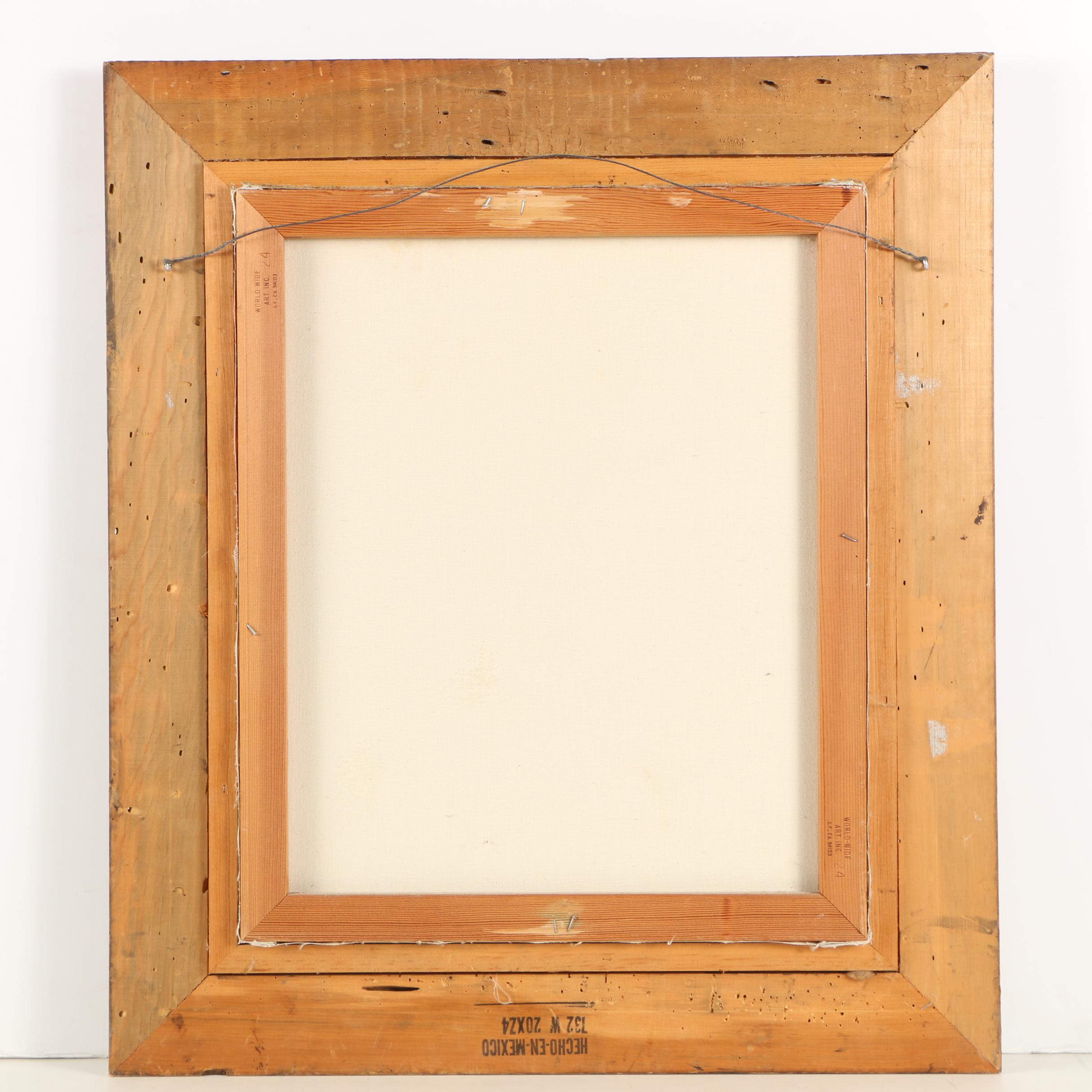 Tom J. Dooley Oil Painting of Man in Native American Attire