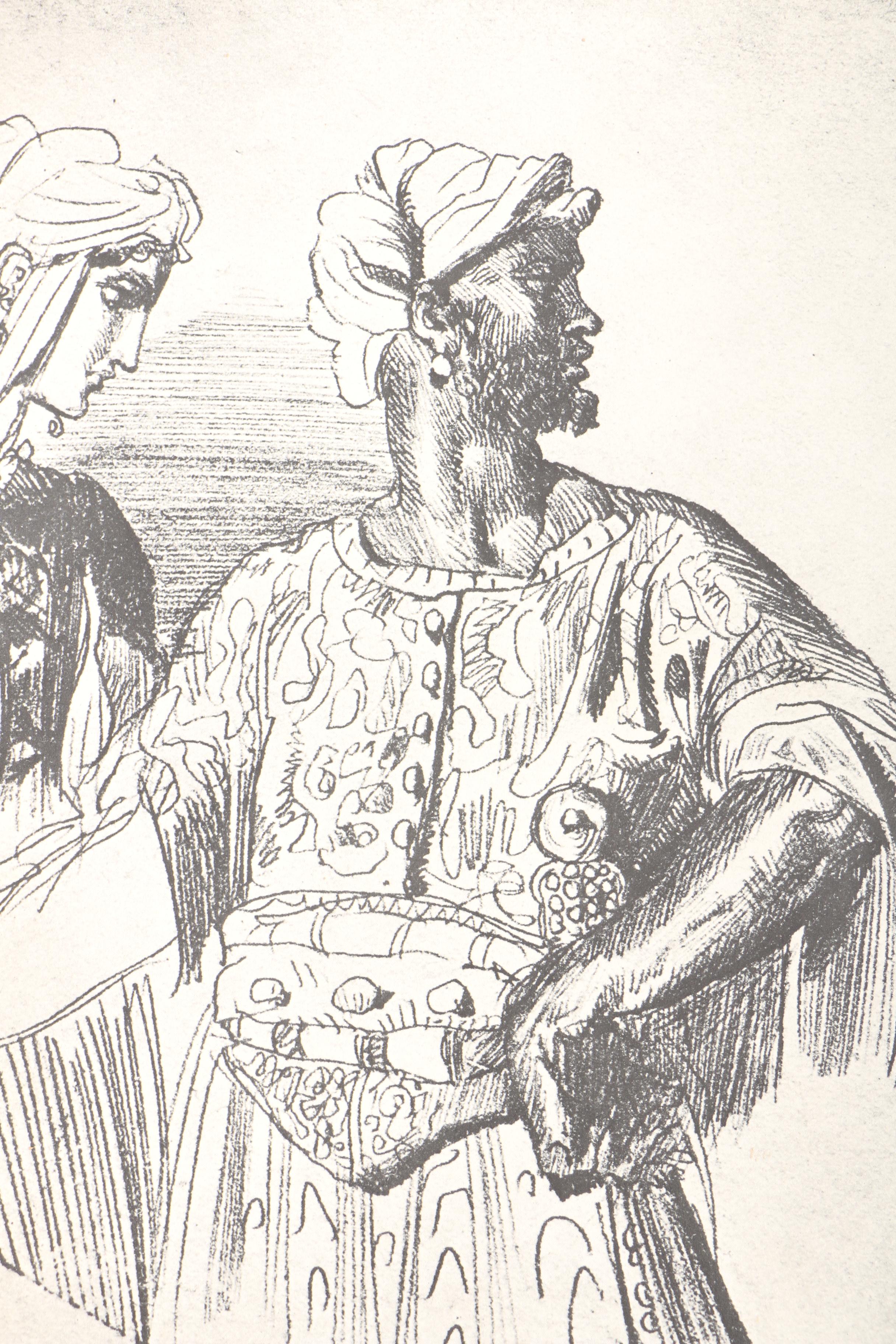 Portfolio of Halftone Prints After Theodore Chasseriau's "Othello"