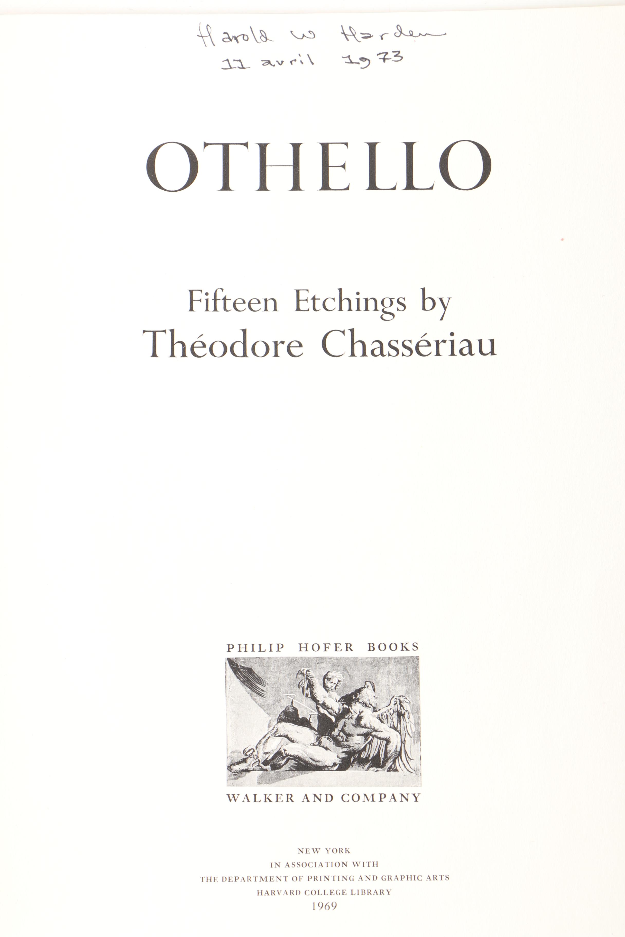 Portfolio of Halftone Prints After Theodore Chasseriau's "Othello"
