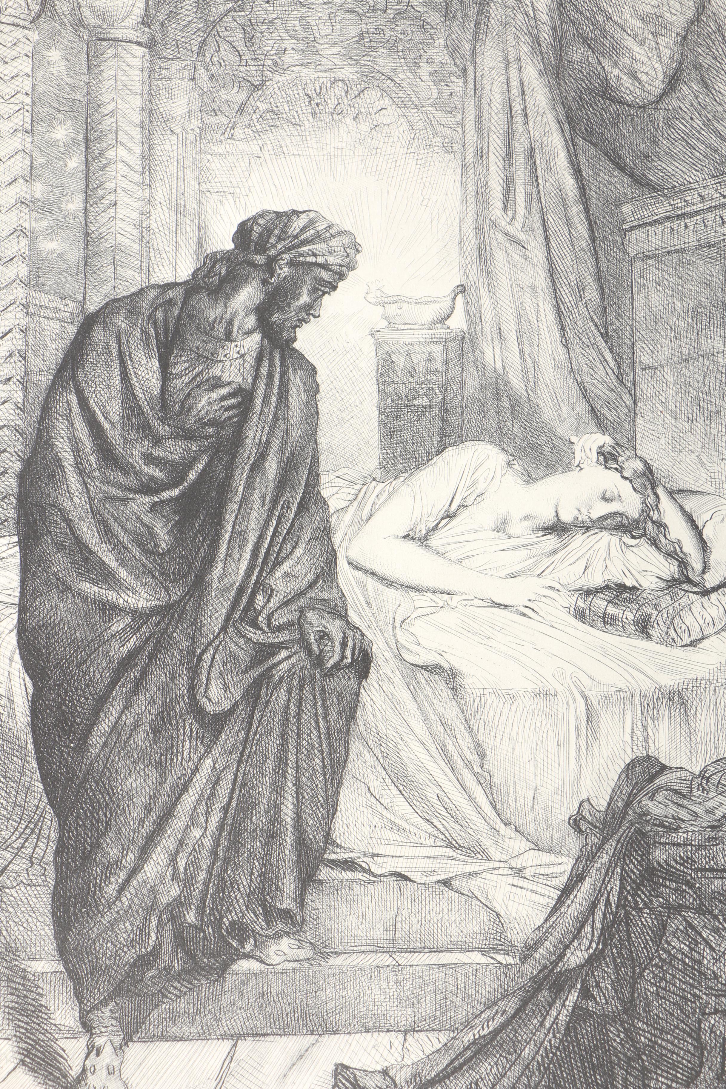 Portfolio of Halftone Prints After Theodore Chasseriau's "Othello"