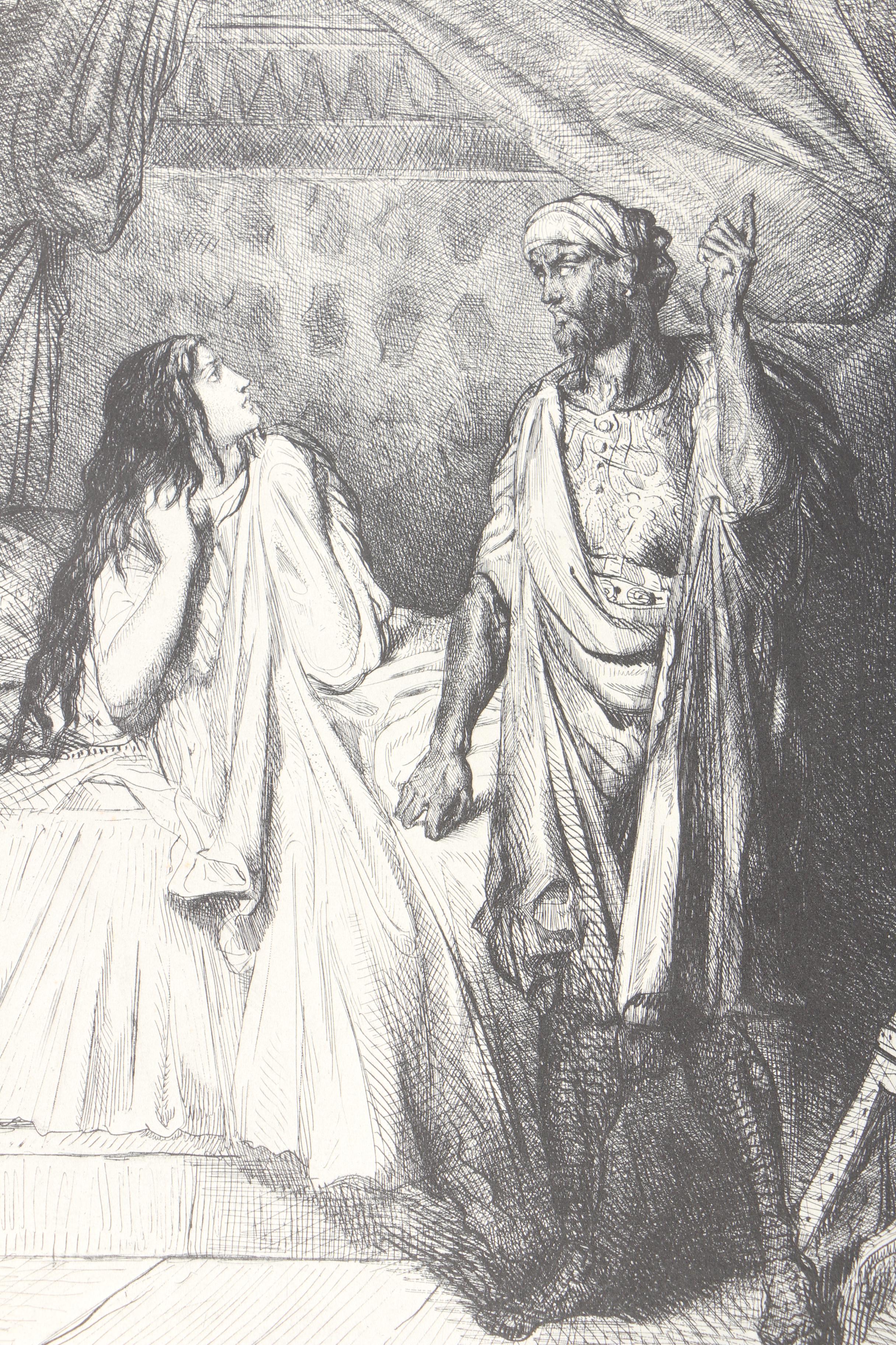 Portfolio of Halftone Prints After Theodore Chasseriau's "Othello"