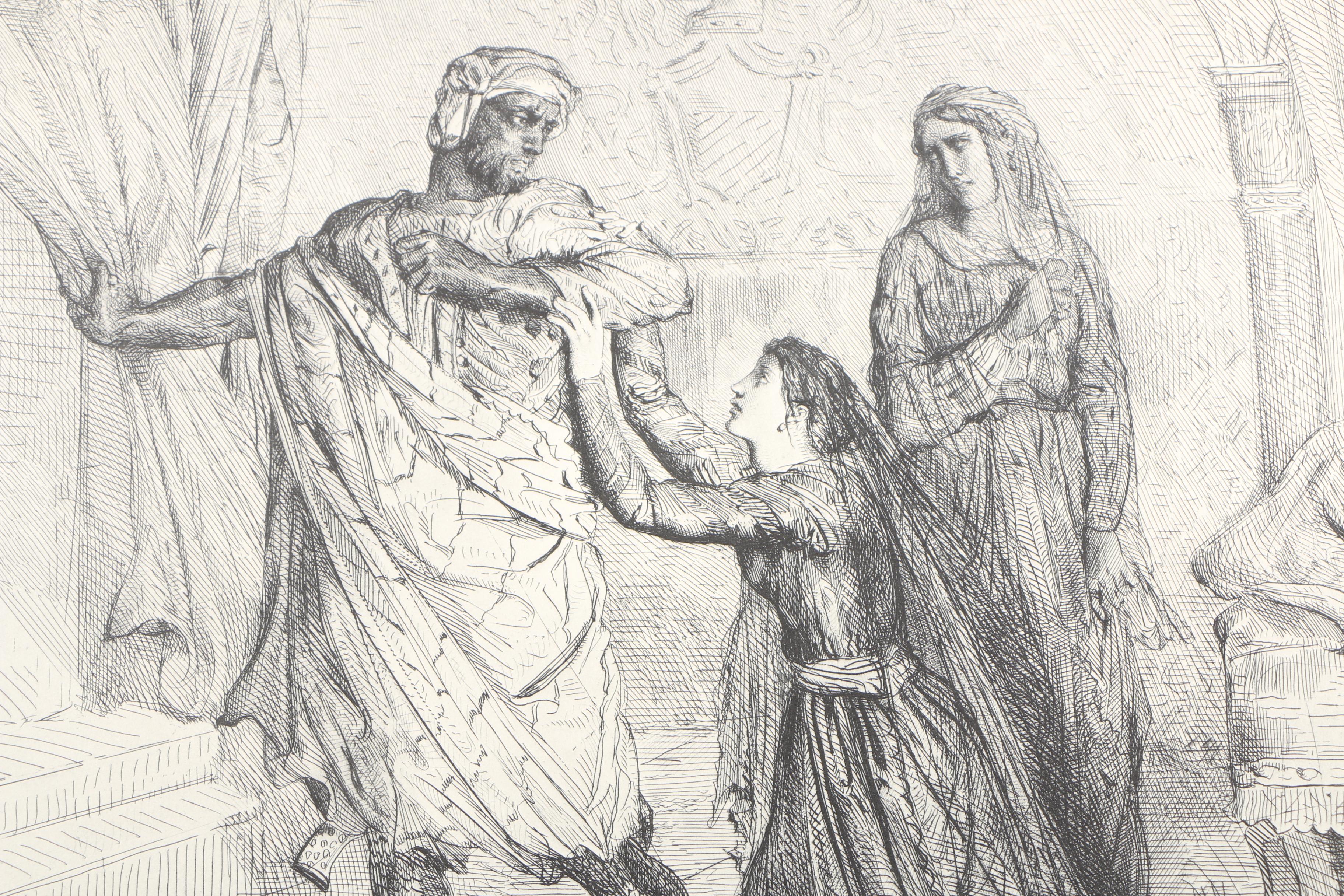 Portfolio of Halftone Prints After Theodore Chasseriau's "Othello"