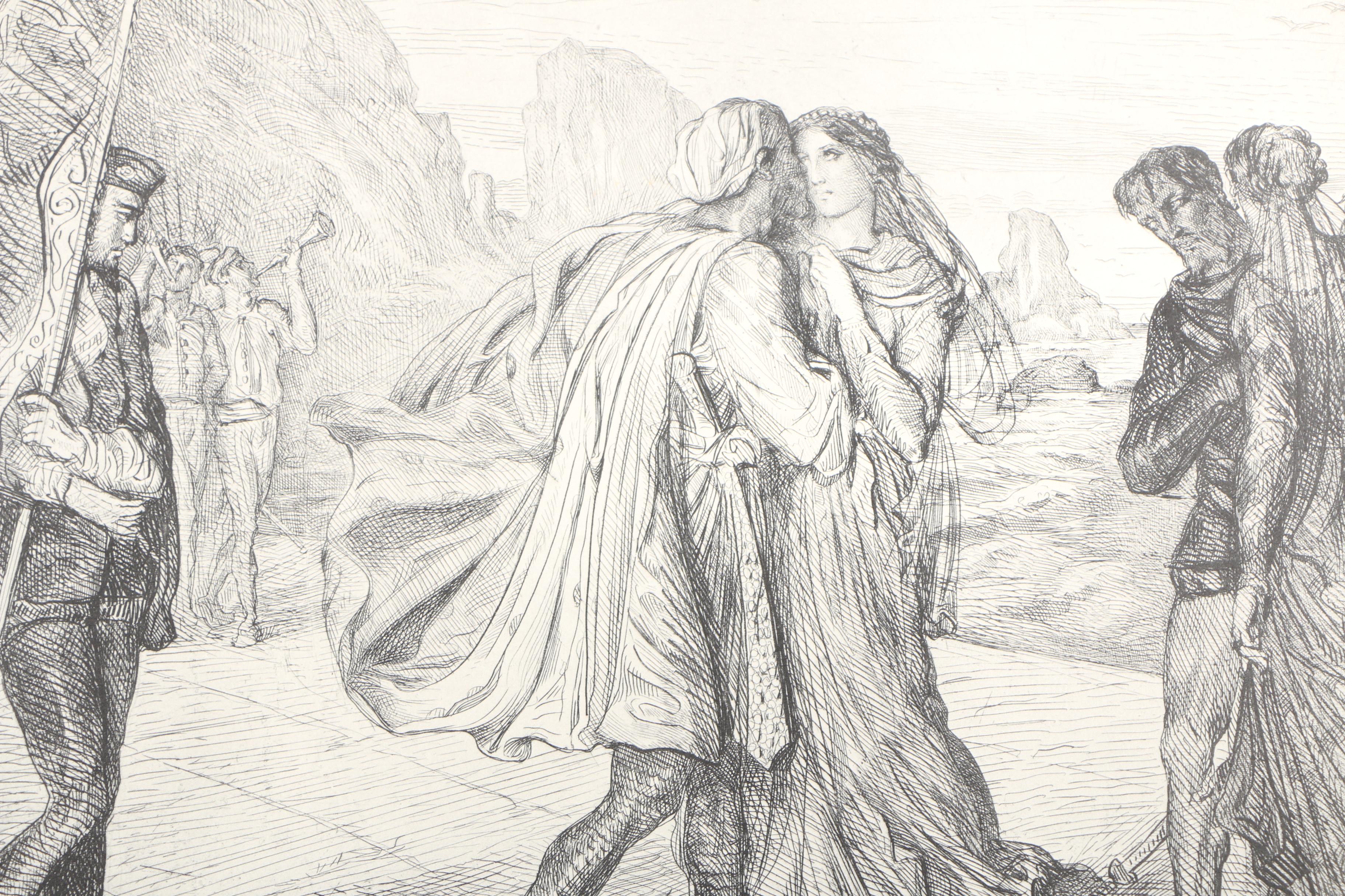 Portfolio of Halftone Prints After Theodore Chasseriau's "Othello"