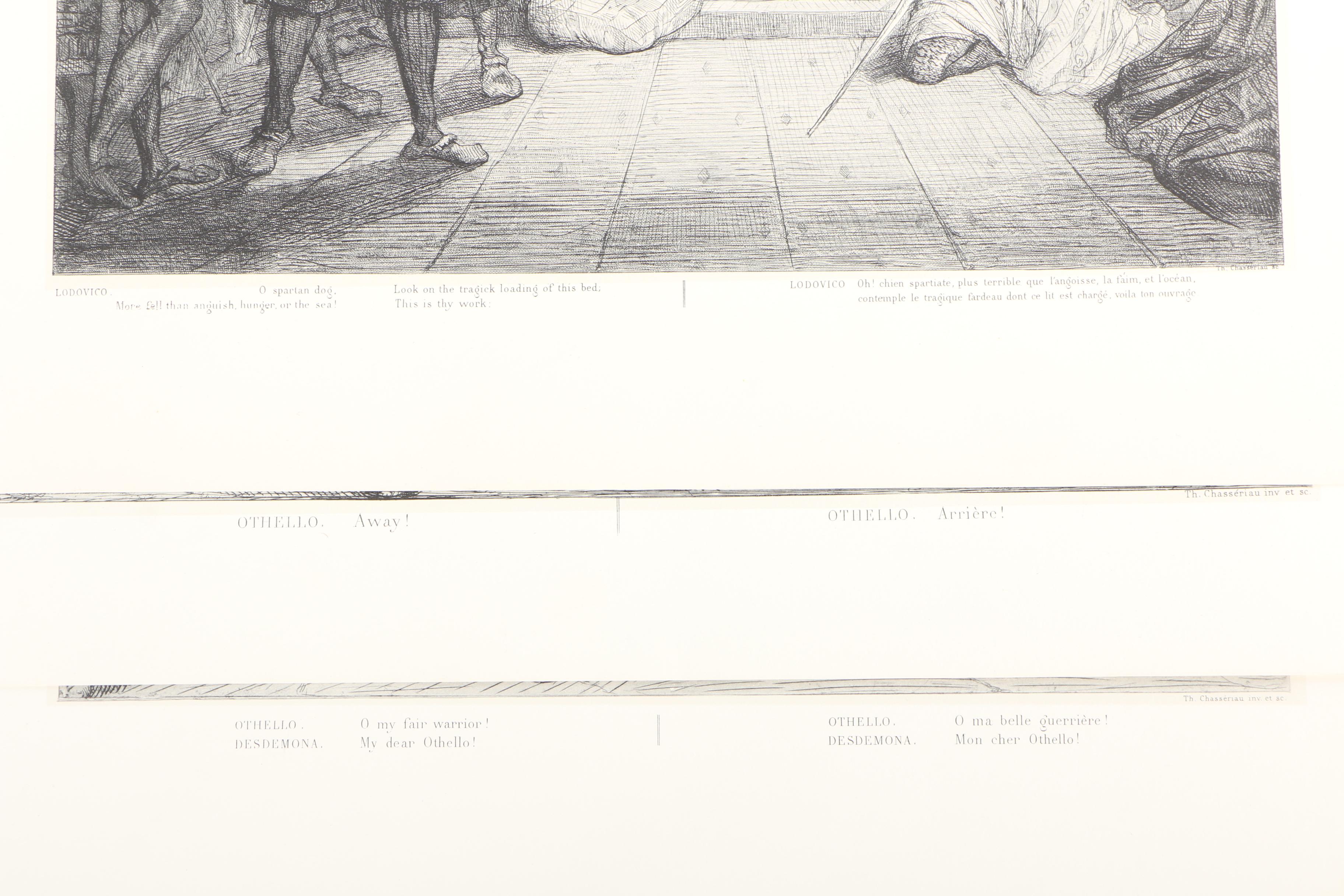 Portfolio of Halftone Prints After Theodore Chasseriau's "Othello"