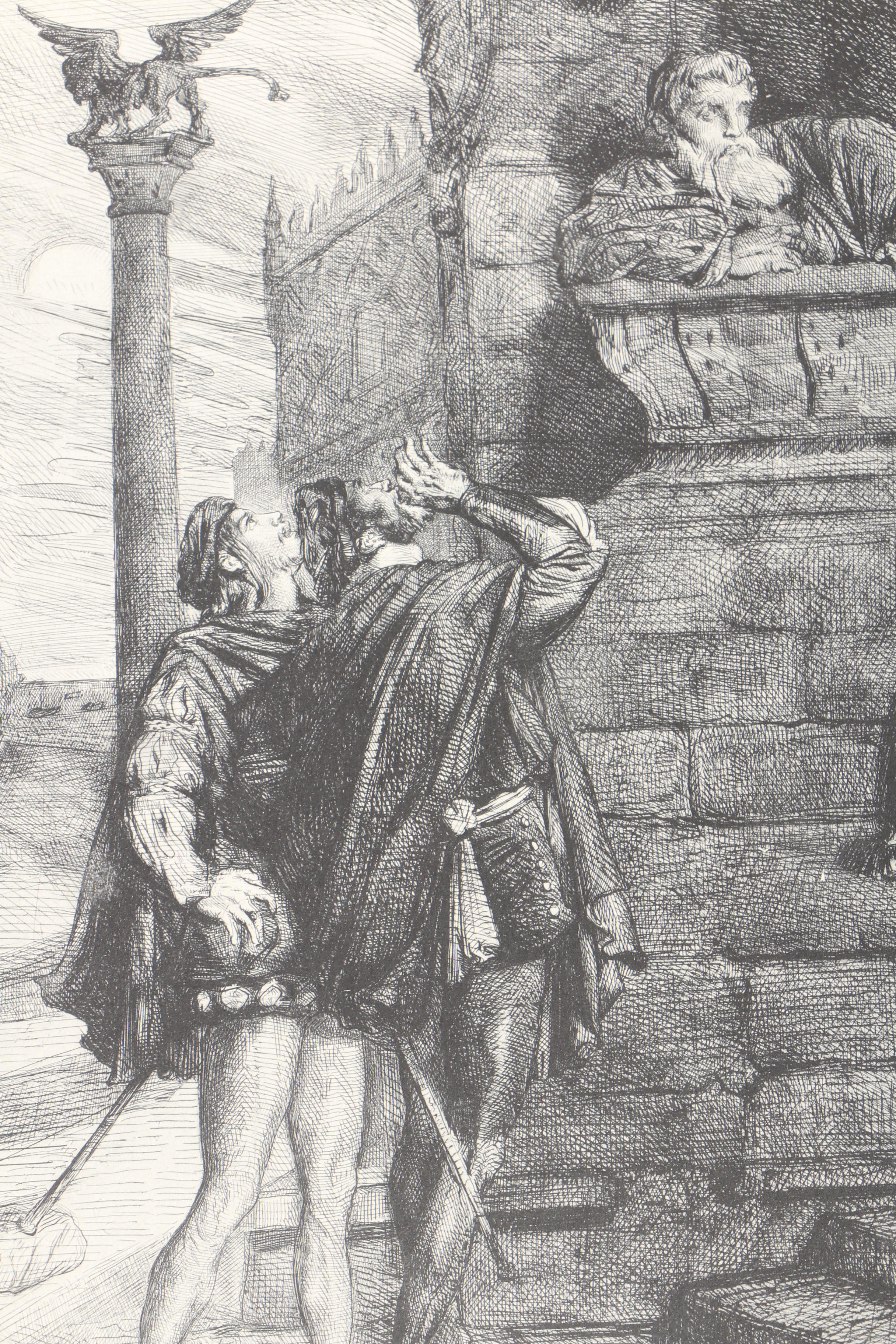 Portfolio of Halftone Prints After Theodore Chasseriau's "Othello"