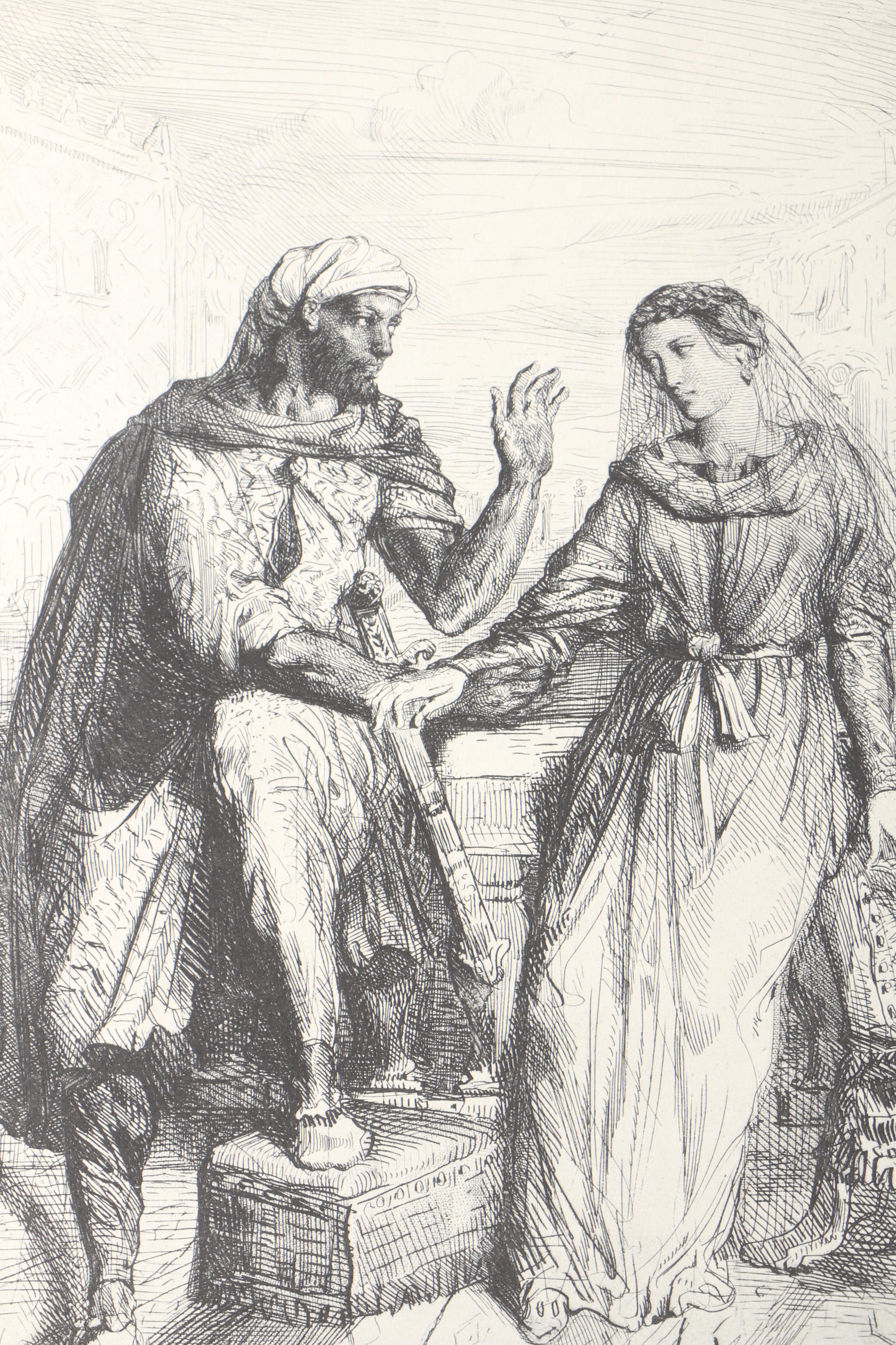 Portfolio of Halftone Prints After Theodore Chasseriau's "Othello"