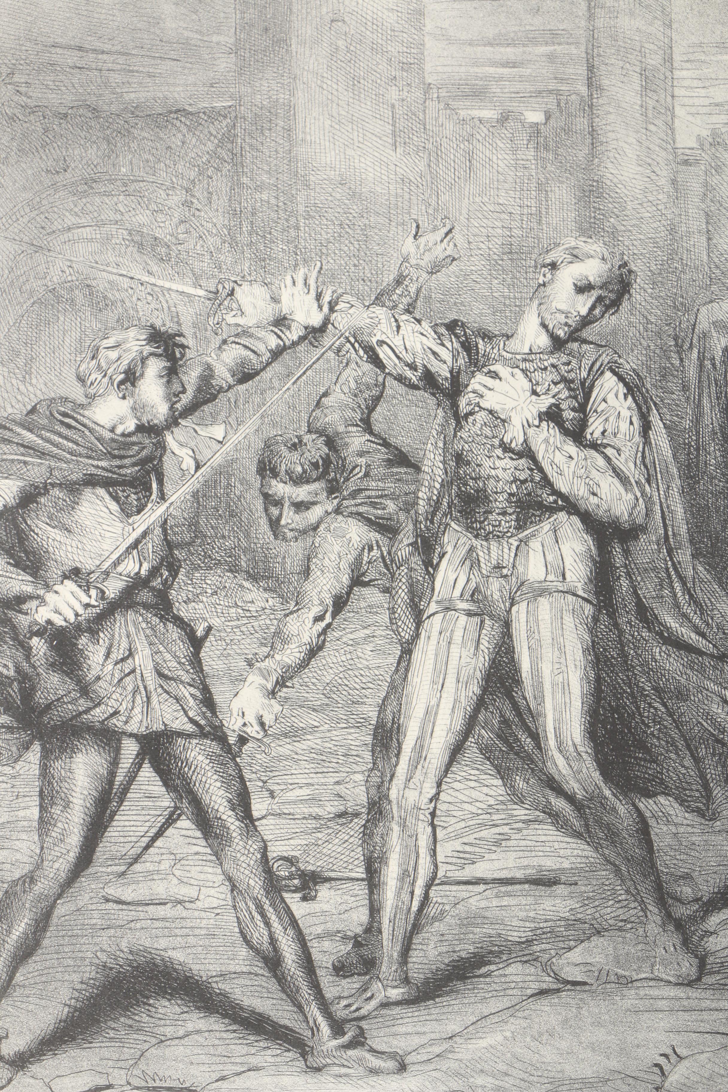 Portfolio of Halftone Prints After Theodore Chasseriau's "Othello"