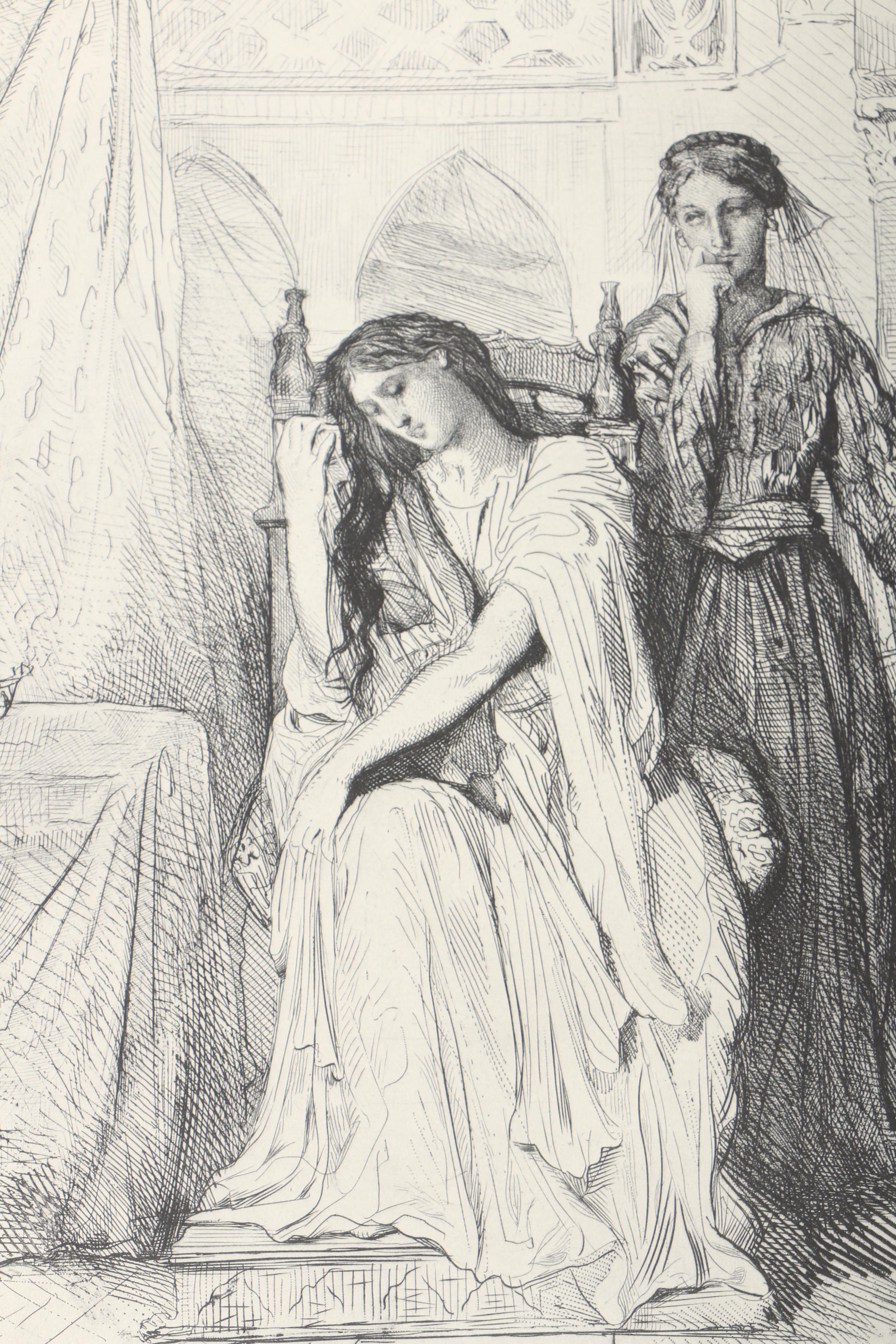 Portfolio of Halftone Prints After Theodore Chasseriau's "Othello"