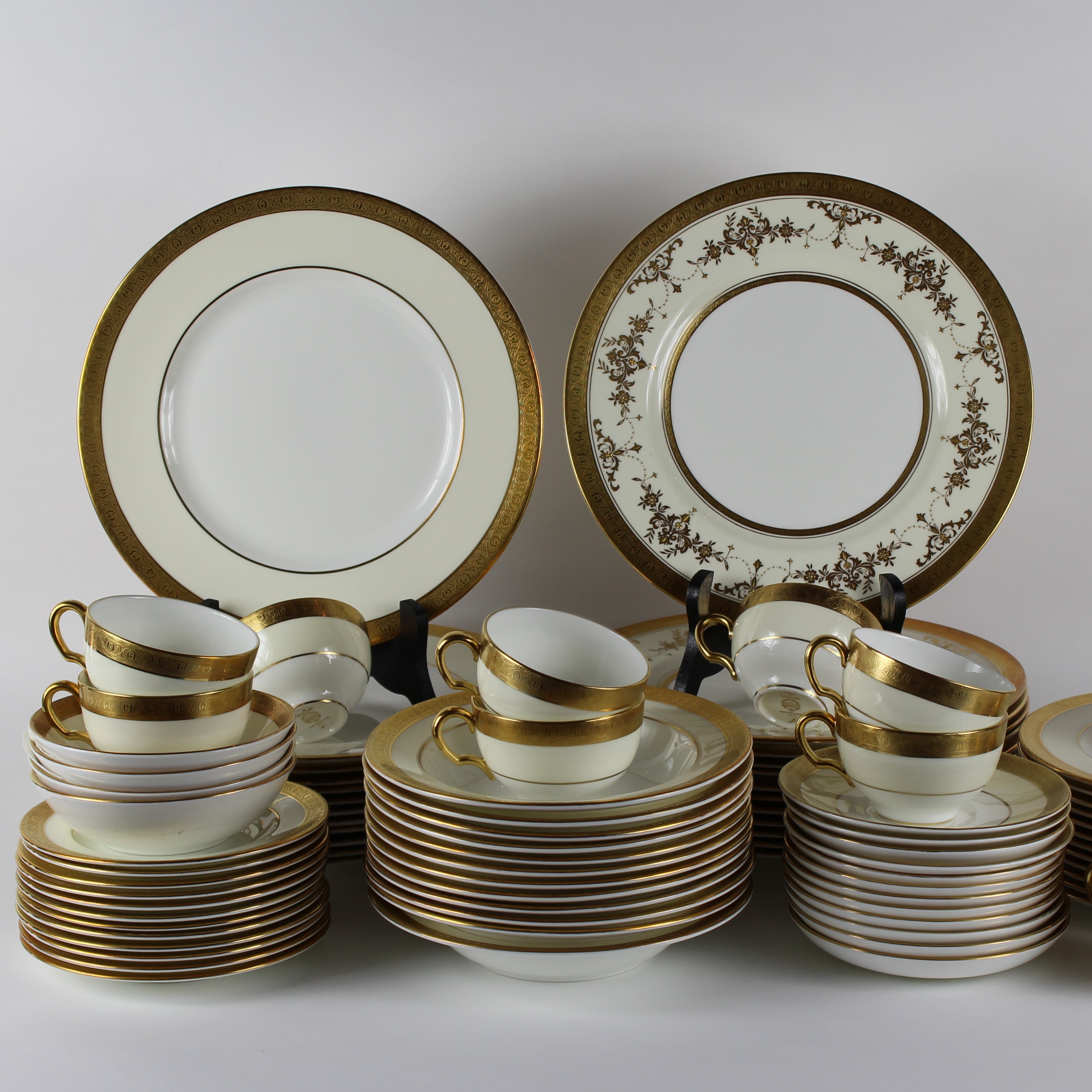 Minton Fine Bone China Dinnerware Plus Serving Pieces including "Buckingham"